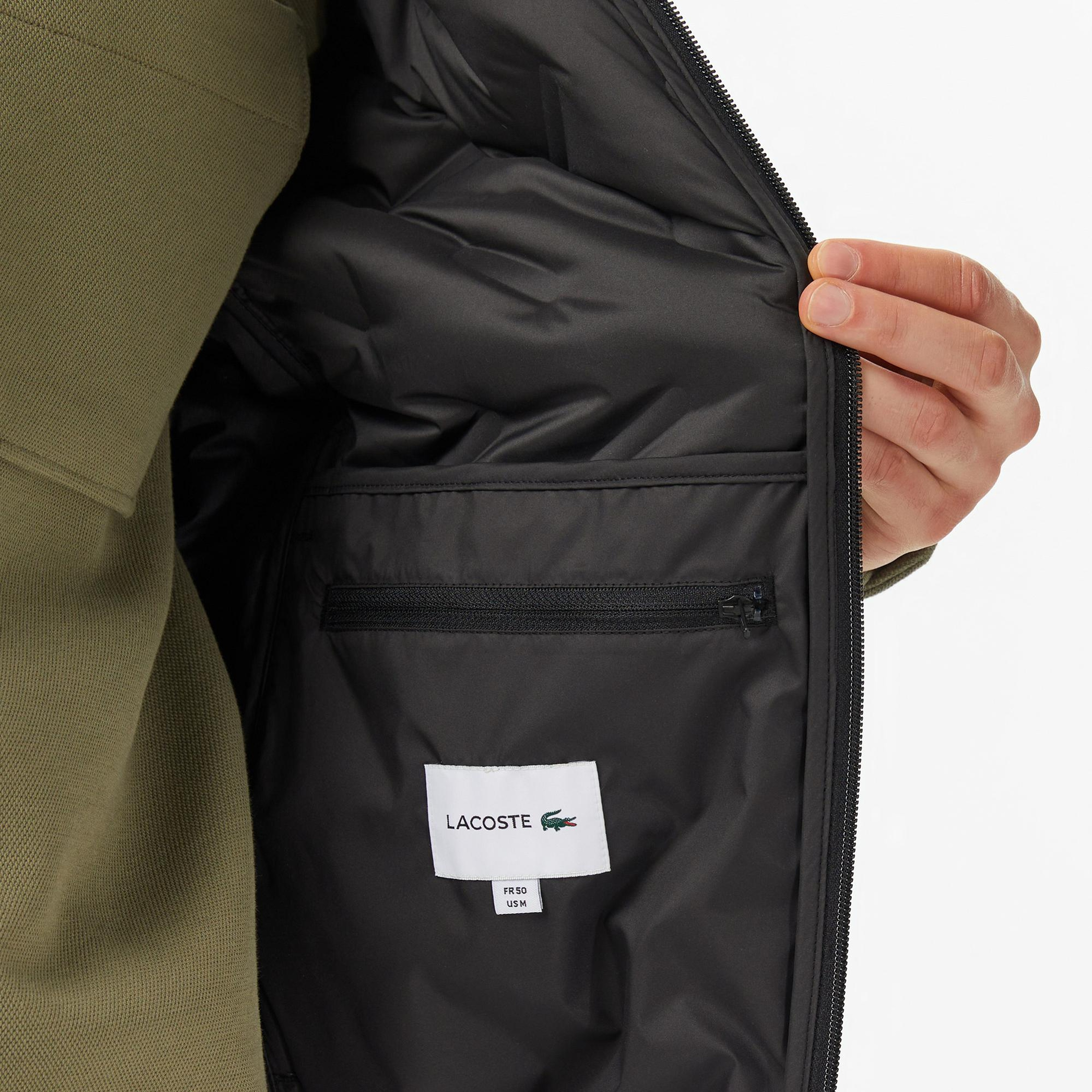 Lacoste Erkek Regular Fit Dik Yaka Kapitone Siyah Yelek