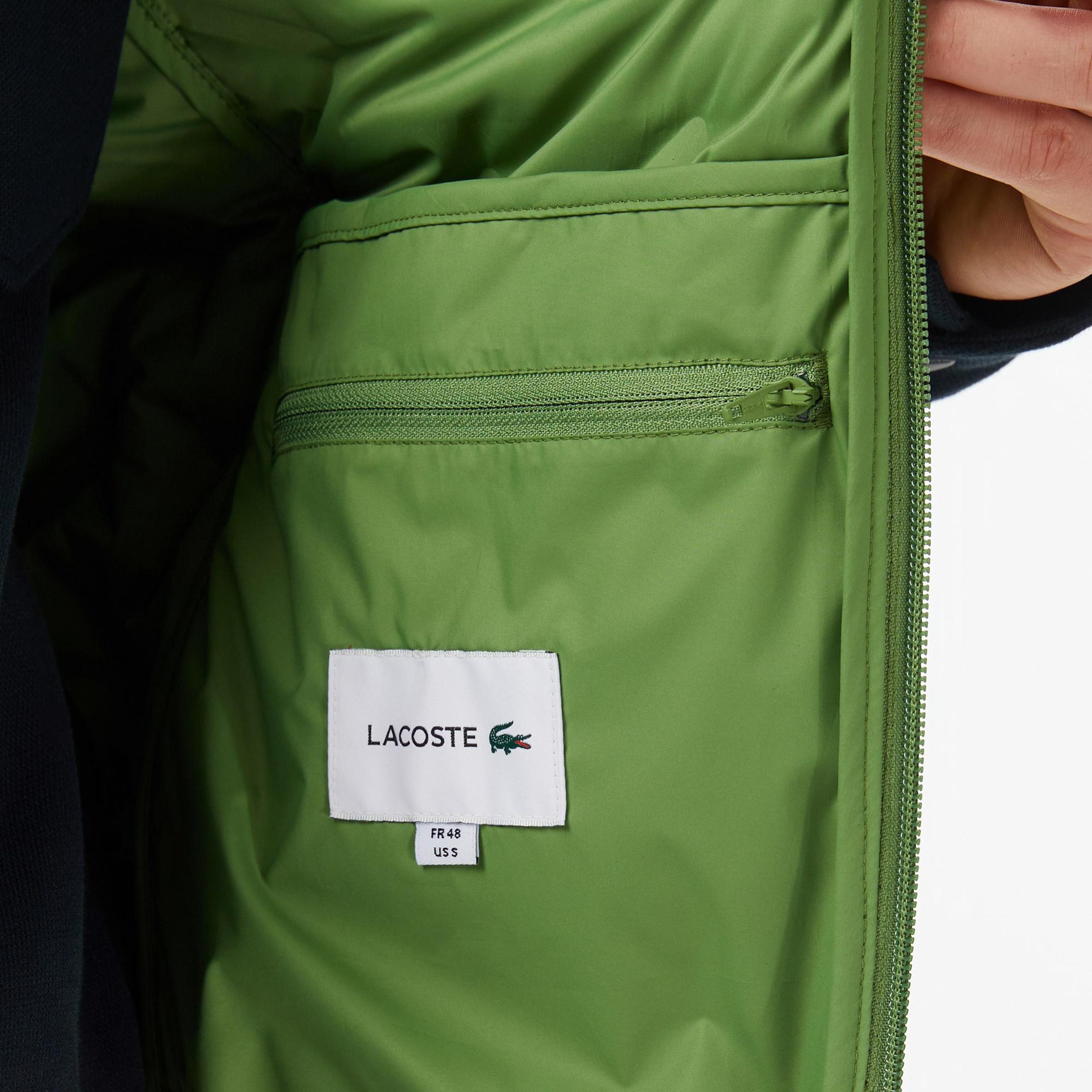 Lacoste Erkek Regular Fit Dik Yaka Kapitone Yeşil Yelek