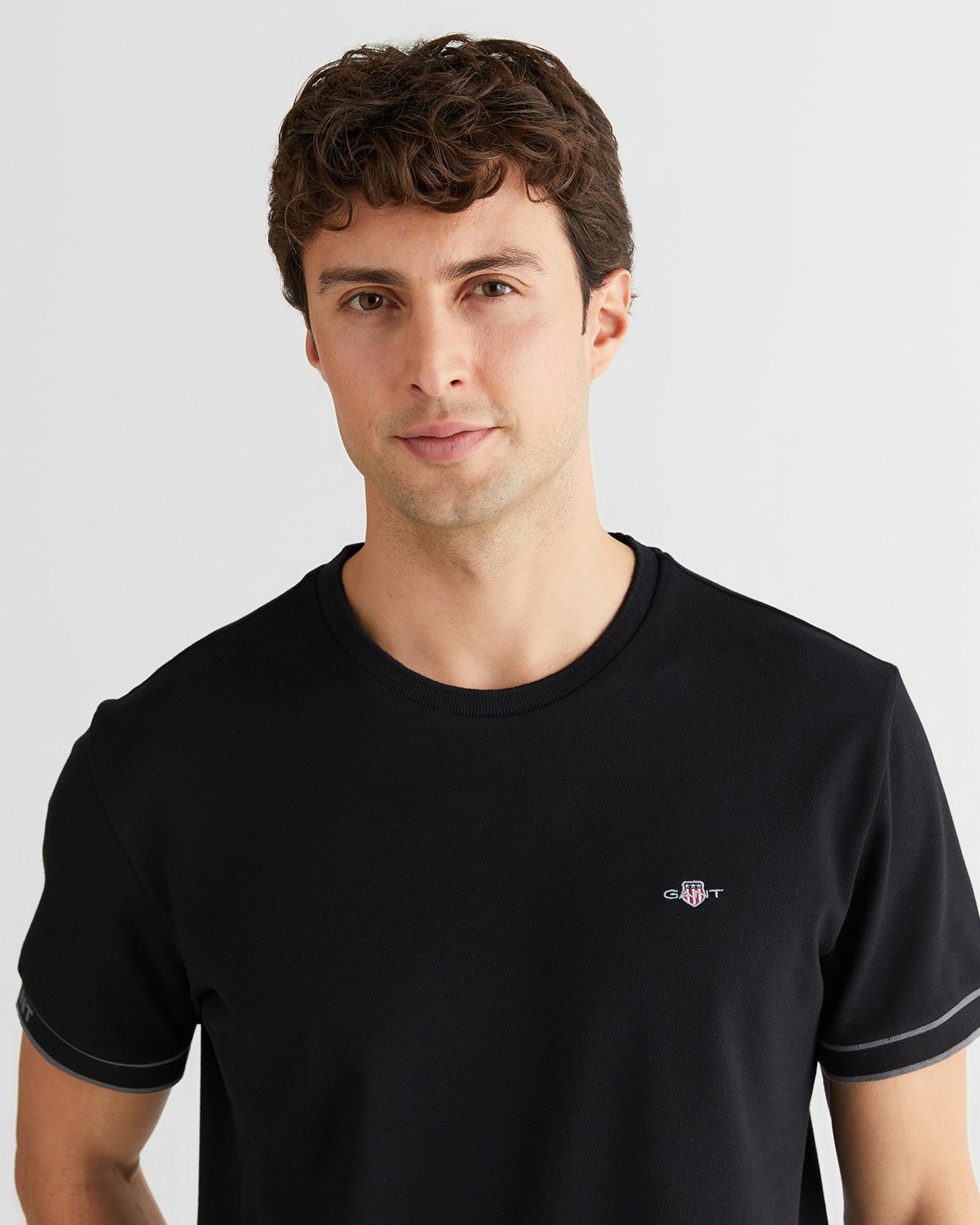 GANT Erkek Siyah T-Shirt