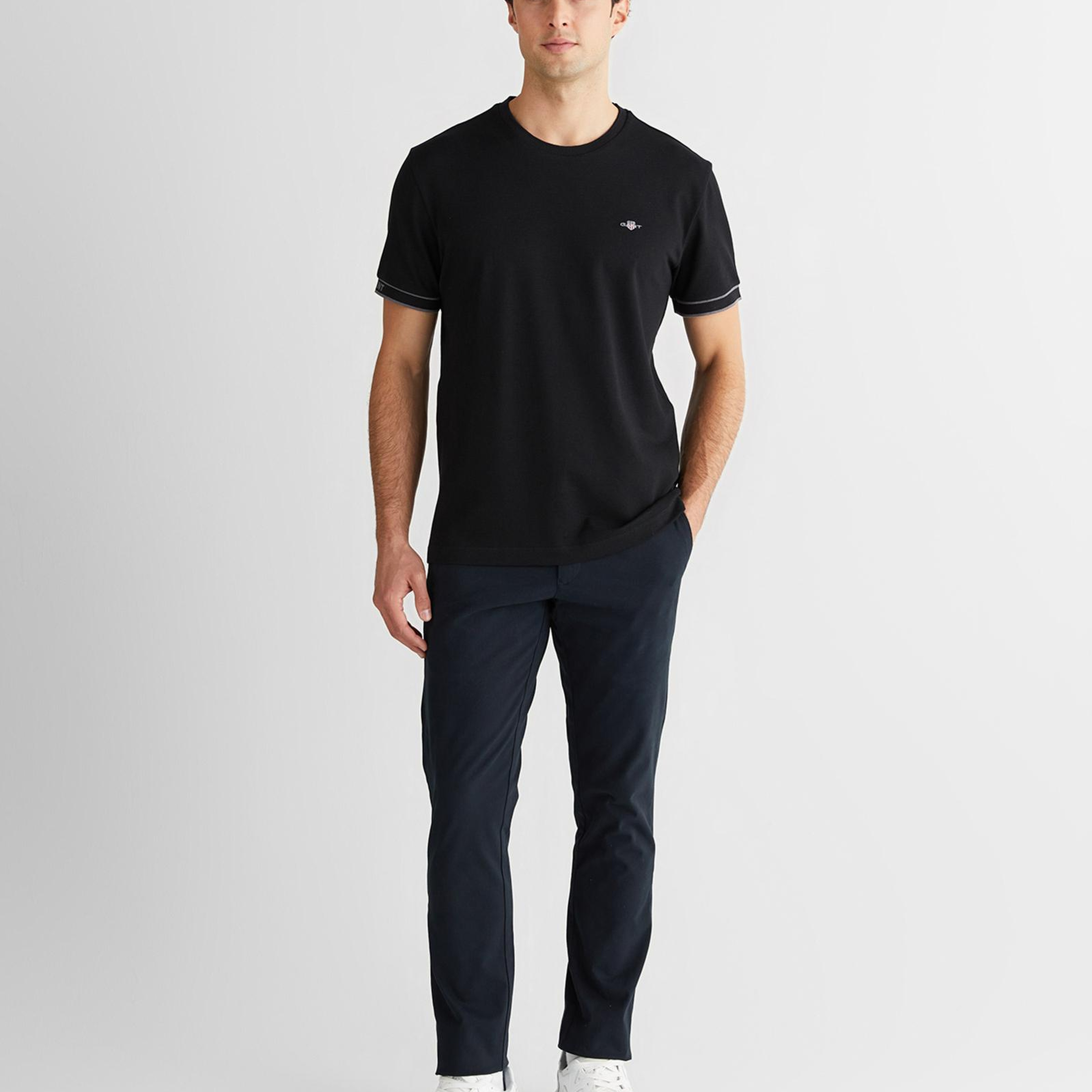 GANT Erkek Siyah T-Shirt