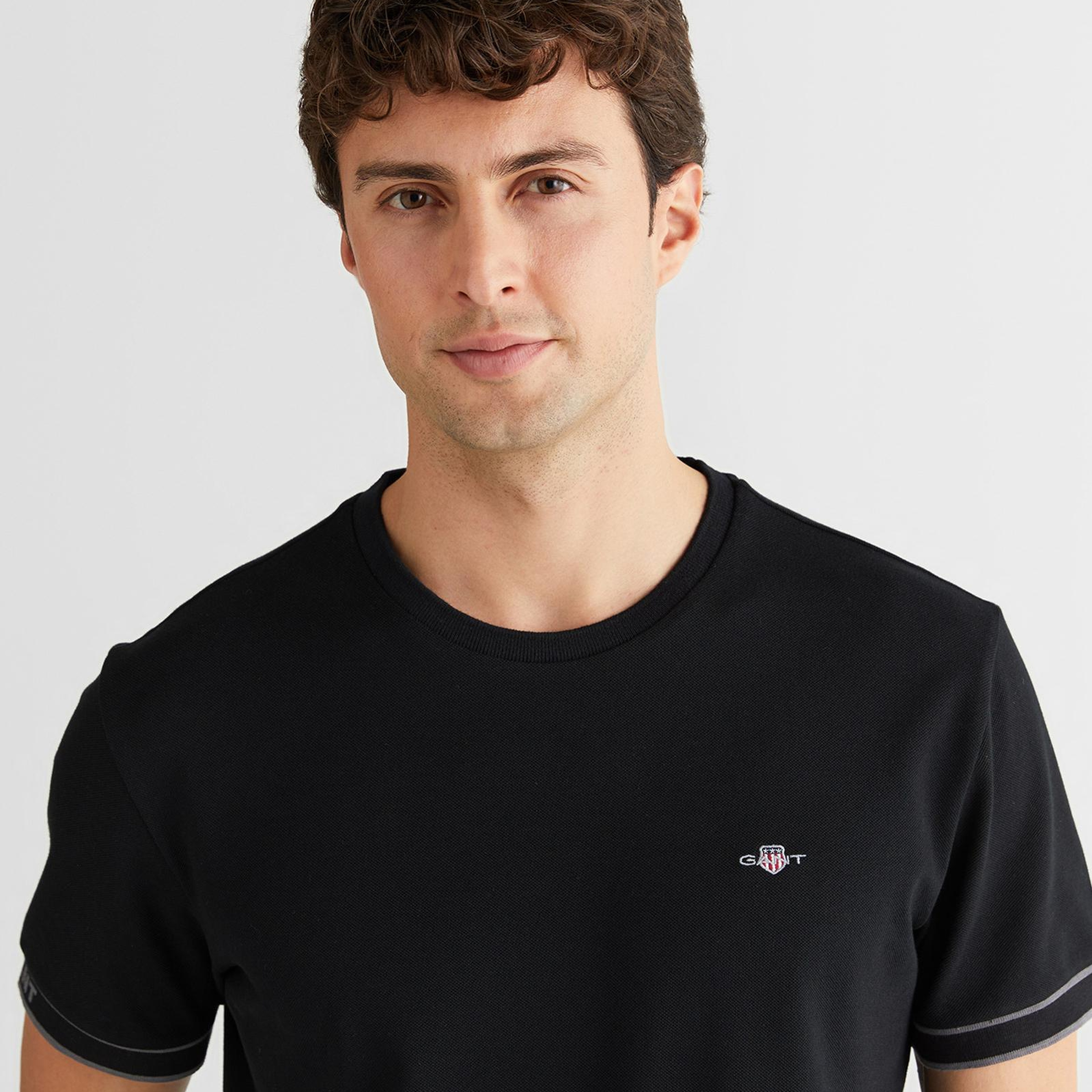 GANT Erkek Siyah T-Shirt