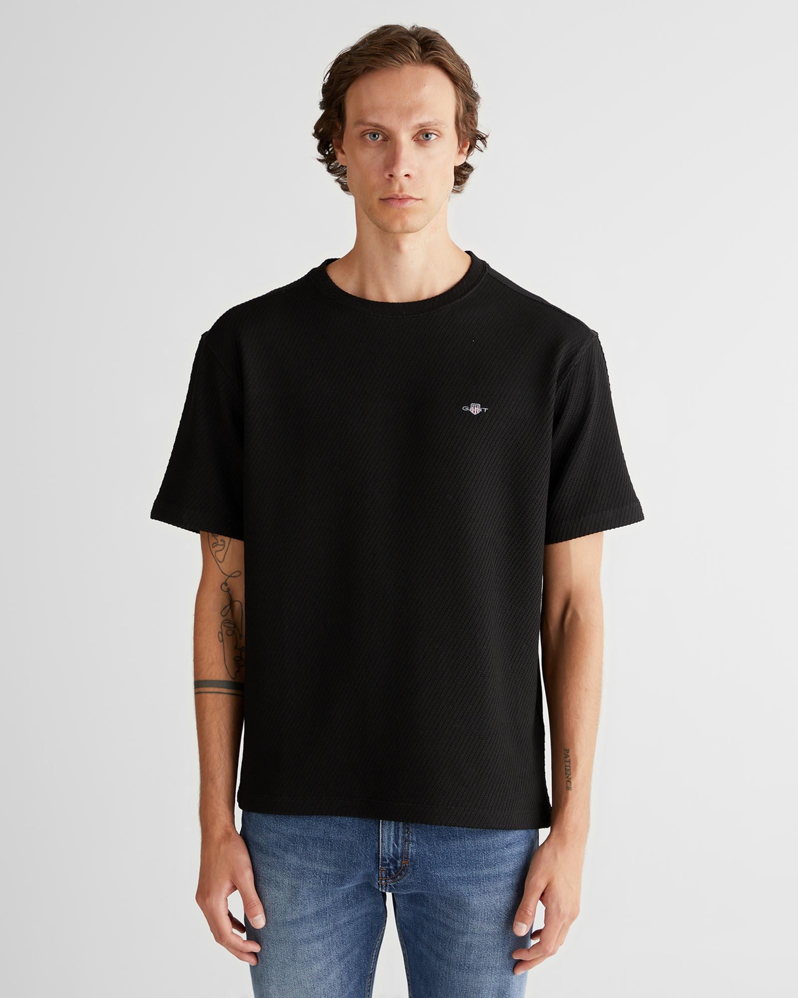 GANT Erkek Siyah T-Shirt