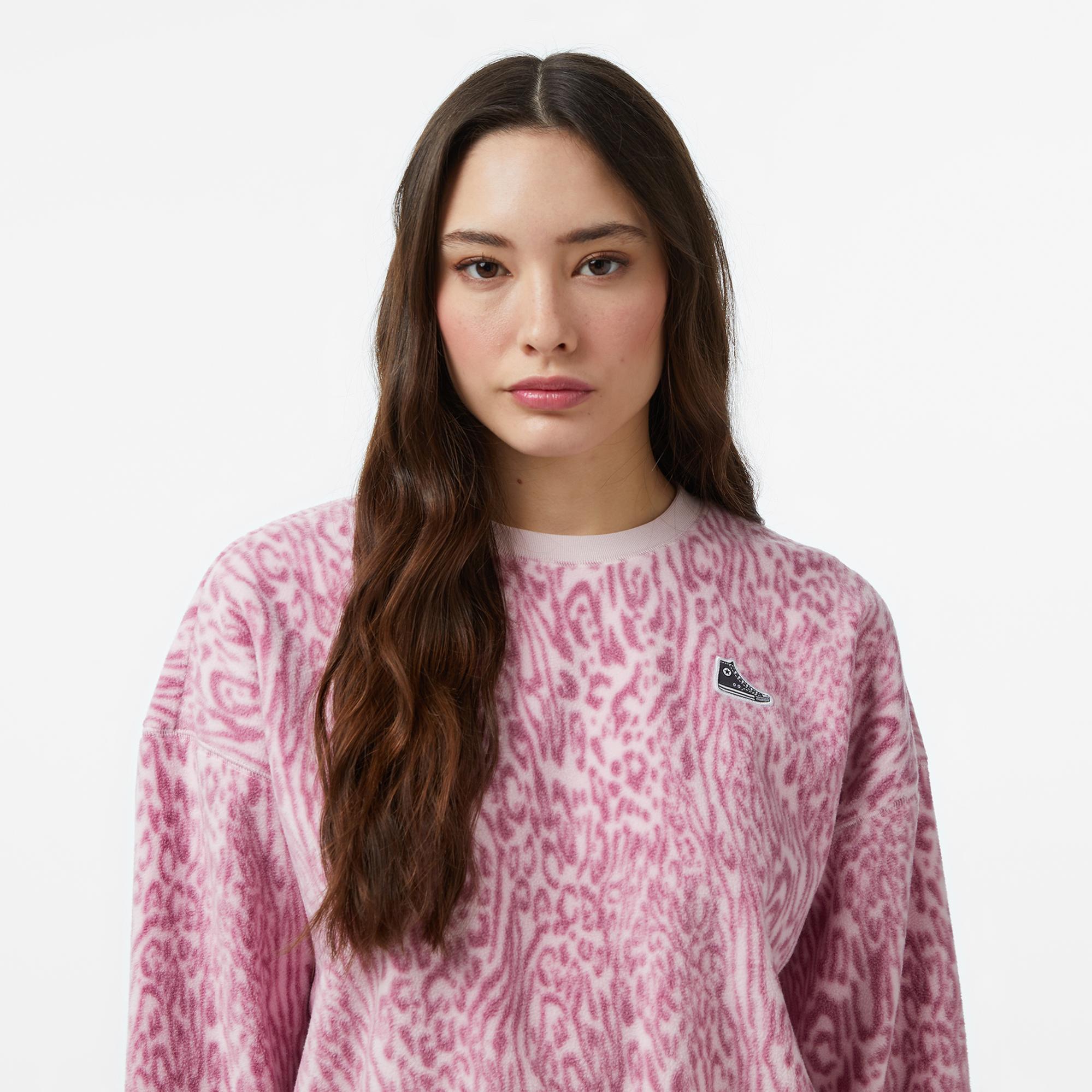 Converse Kadın Pembe Sweatshirt