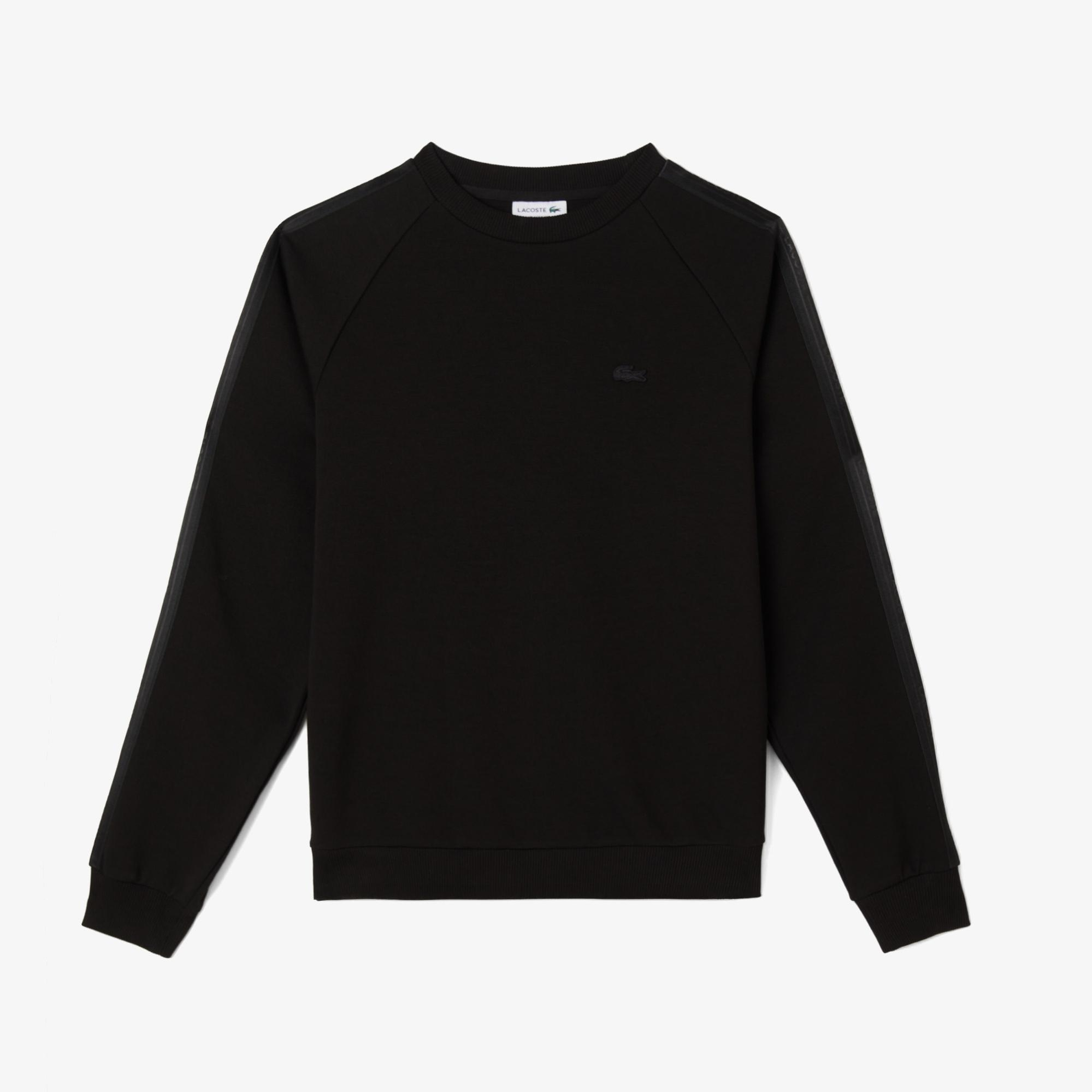 Lacoste Erkek Classic Fit Bisiklet Yaka Siyah Sweatshirt