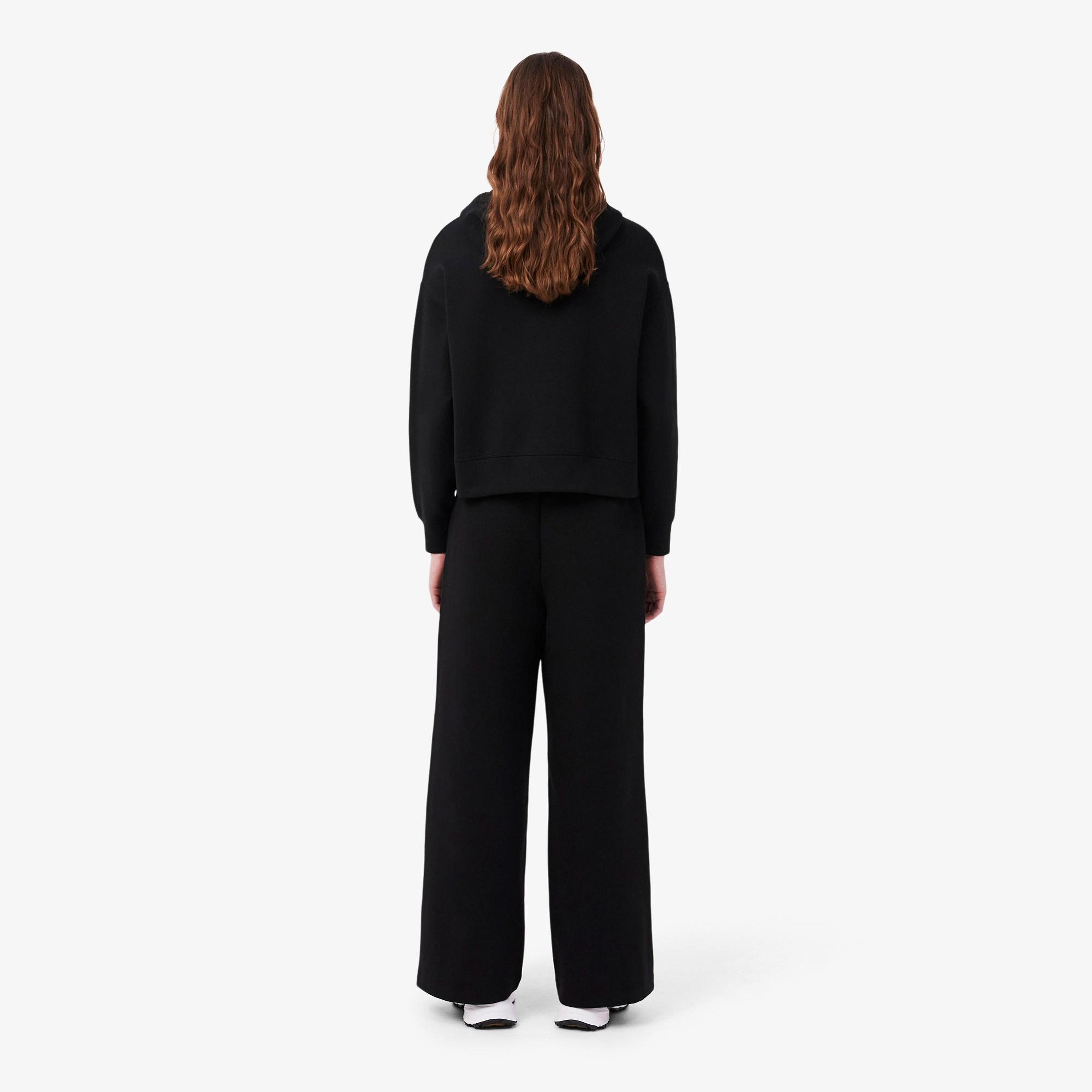 Lacoste Kadın Wide Leg Siyah Eşofman Altı