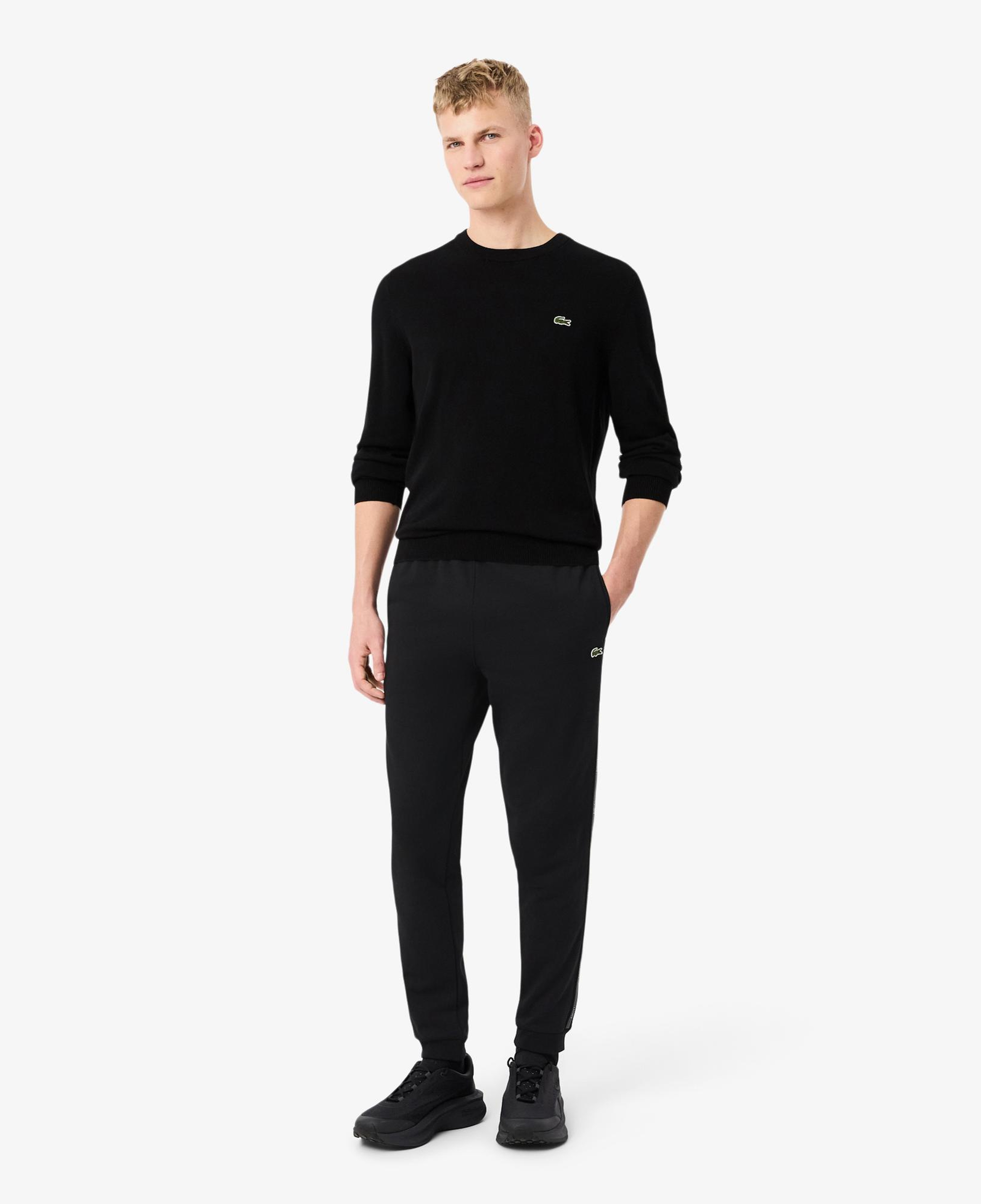 Lacoste Erkek Tapered Fit Siyah Eşofman Altı