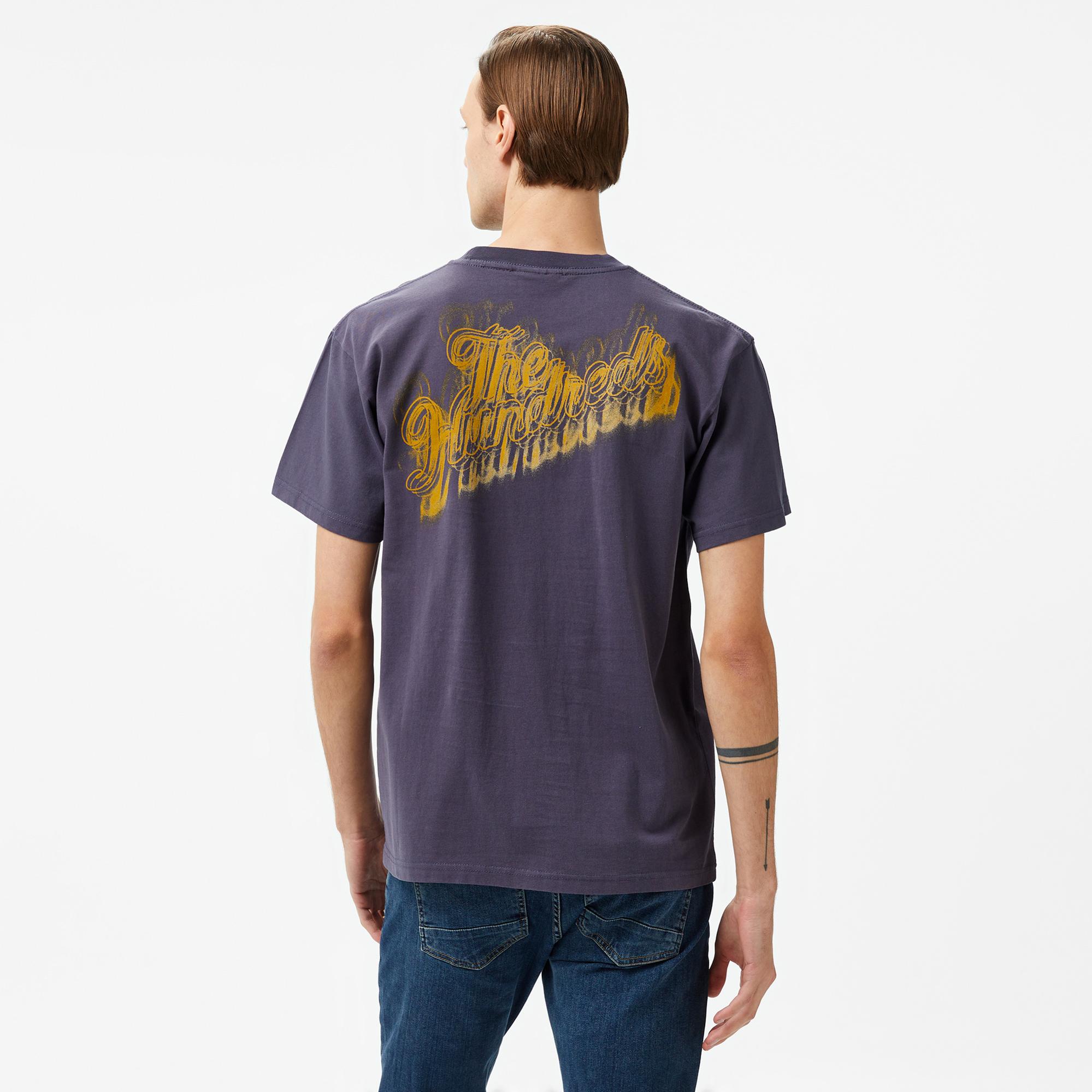 The Hundreds Blurred Slant Erkek Lacivert T-Shirt