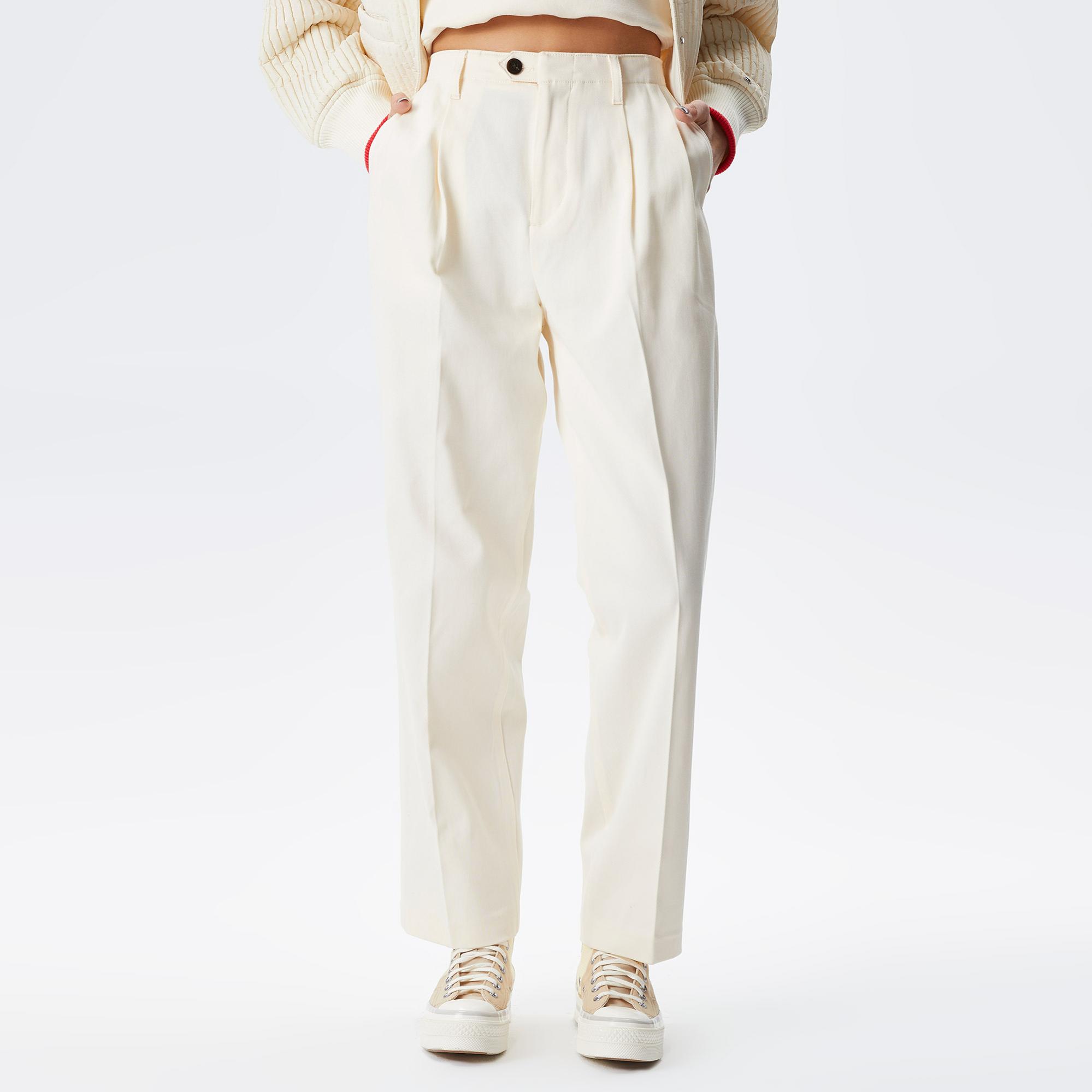 Tommy Hilfiger Relaxe Daight Chino Kadın Bej Pantolon