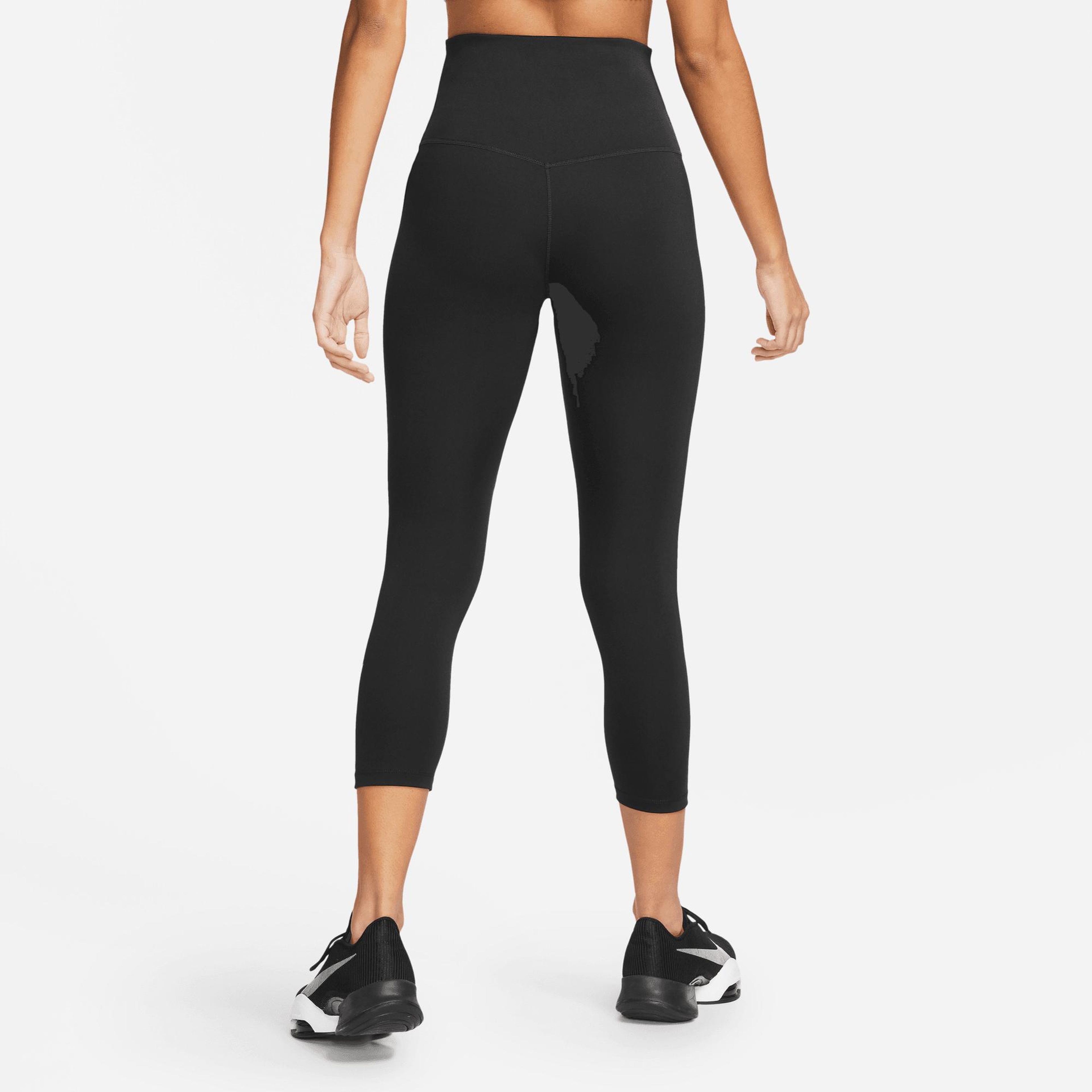 Nike One Dri-Fıt High-Rise Crop Kadın Siyah Tayt