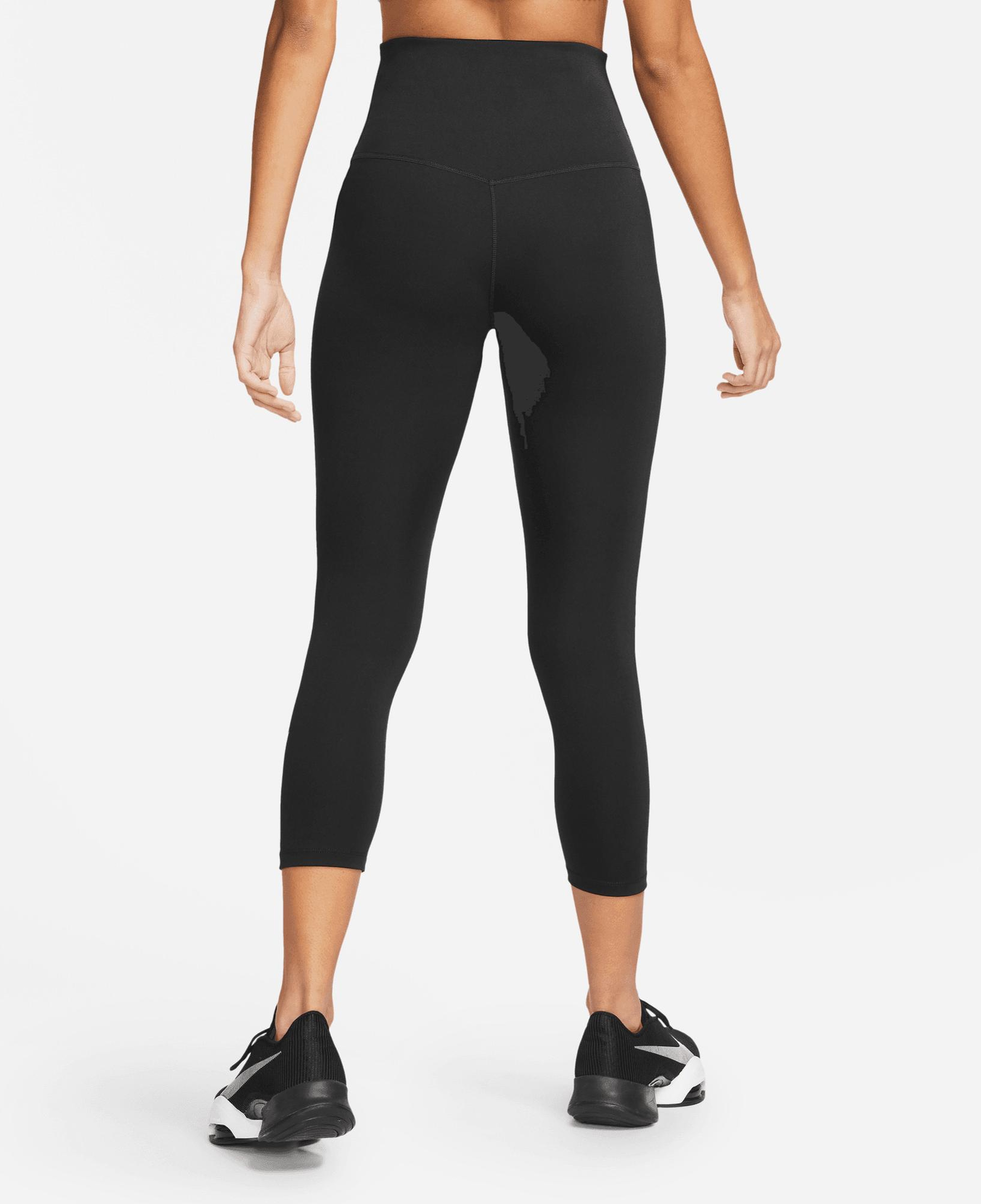 Nike One Dri-Fıt High-Rise Crop Kadın Siyah Tayt