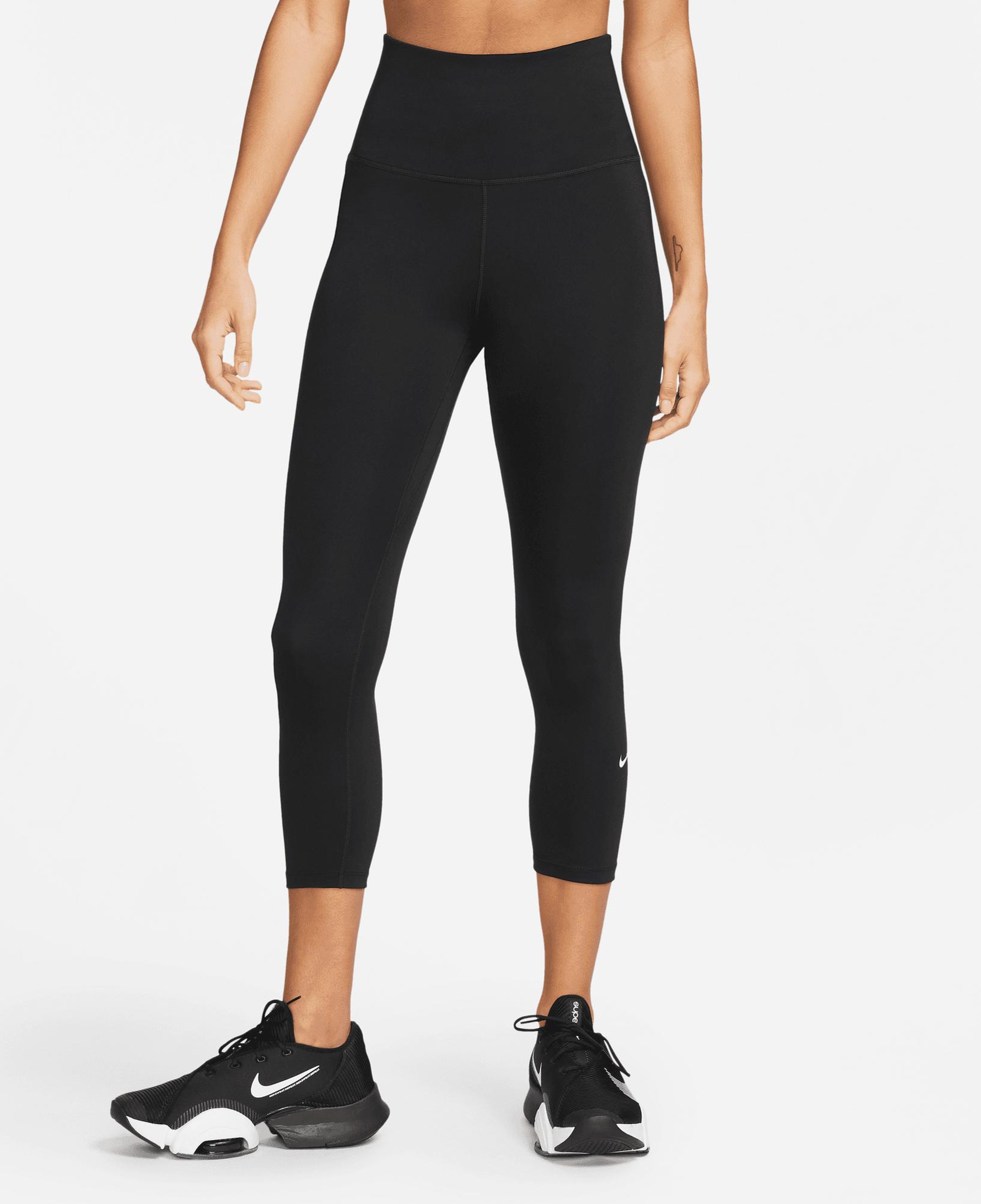 Nike One Dri-Fıt High-Rise Crop Kadın Siyah Tayt