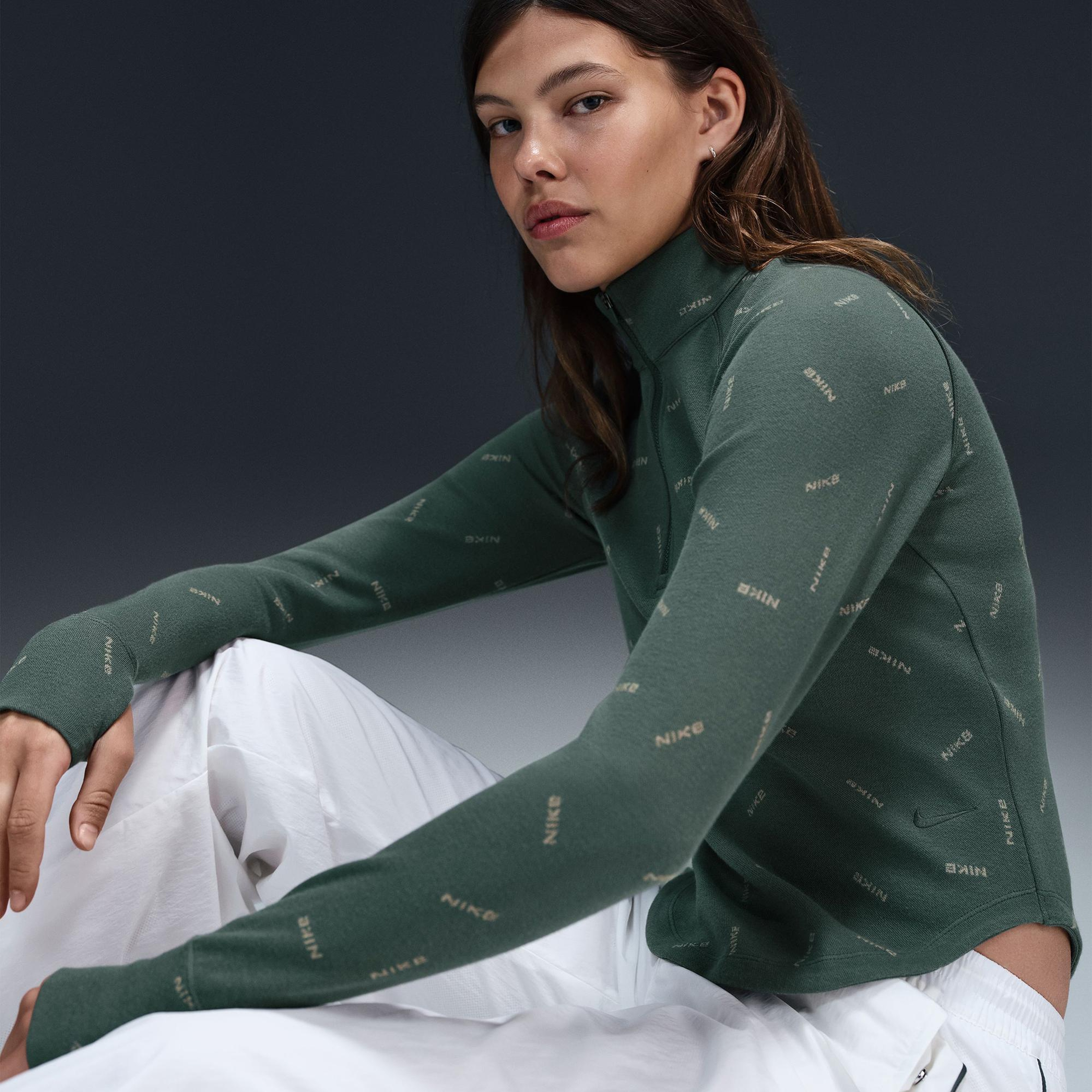 Nike Sportswear Collection Kadın Yeşil Uzun Kollu T-Shirt