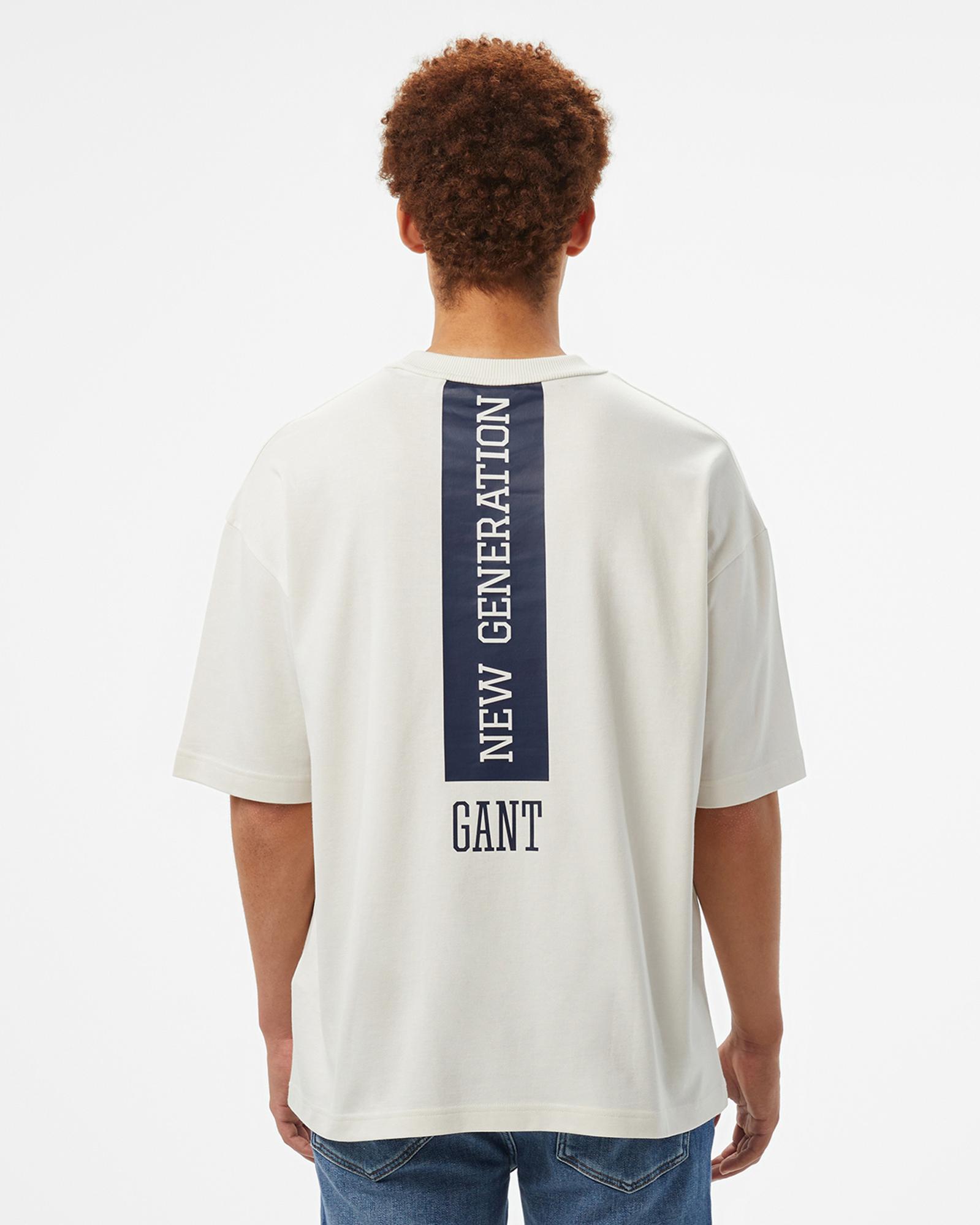 GANT Erkek Beyaz T-Shirt