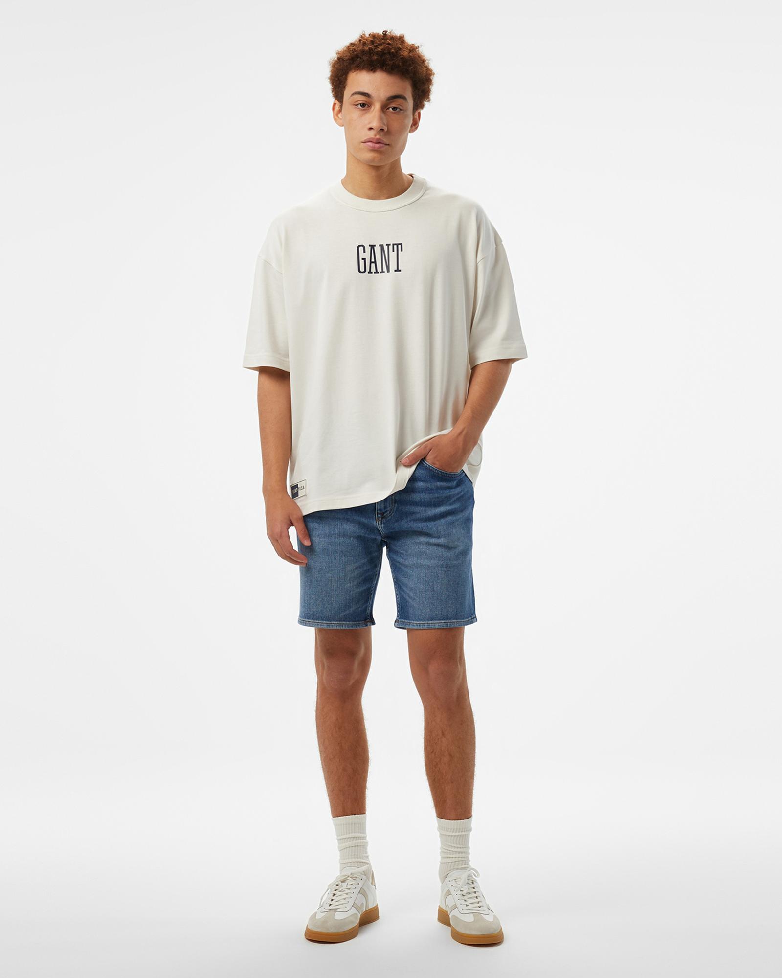 GANT Erkek Beyaz T-Shirt