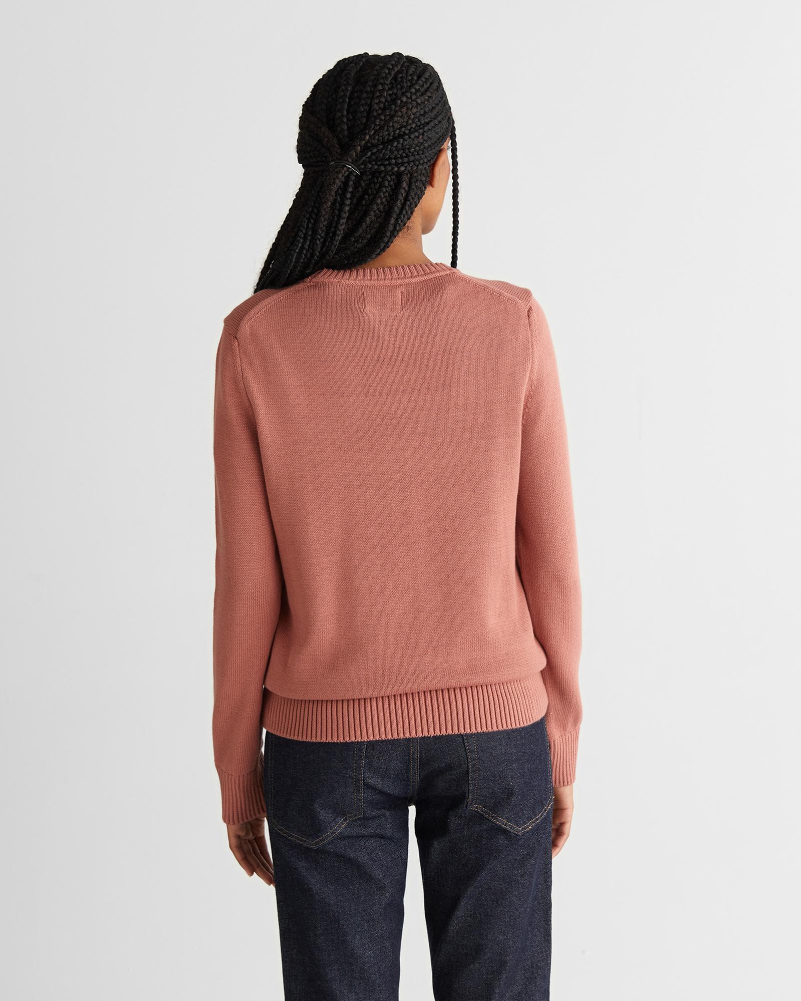 GANT Kadın Pembe Regular Fit Bisiklet Yaka Triko