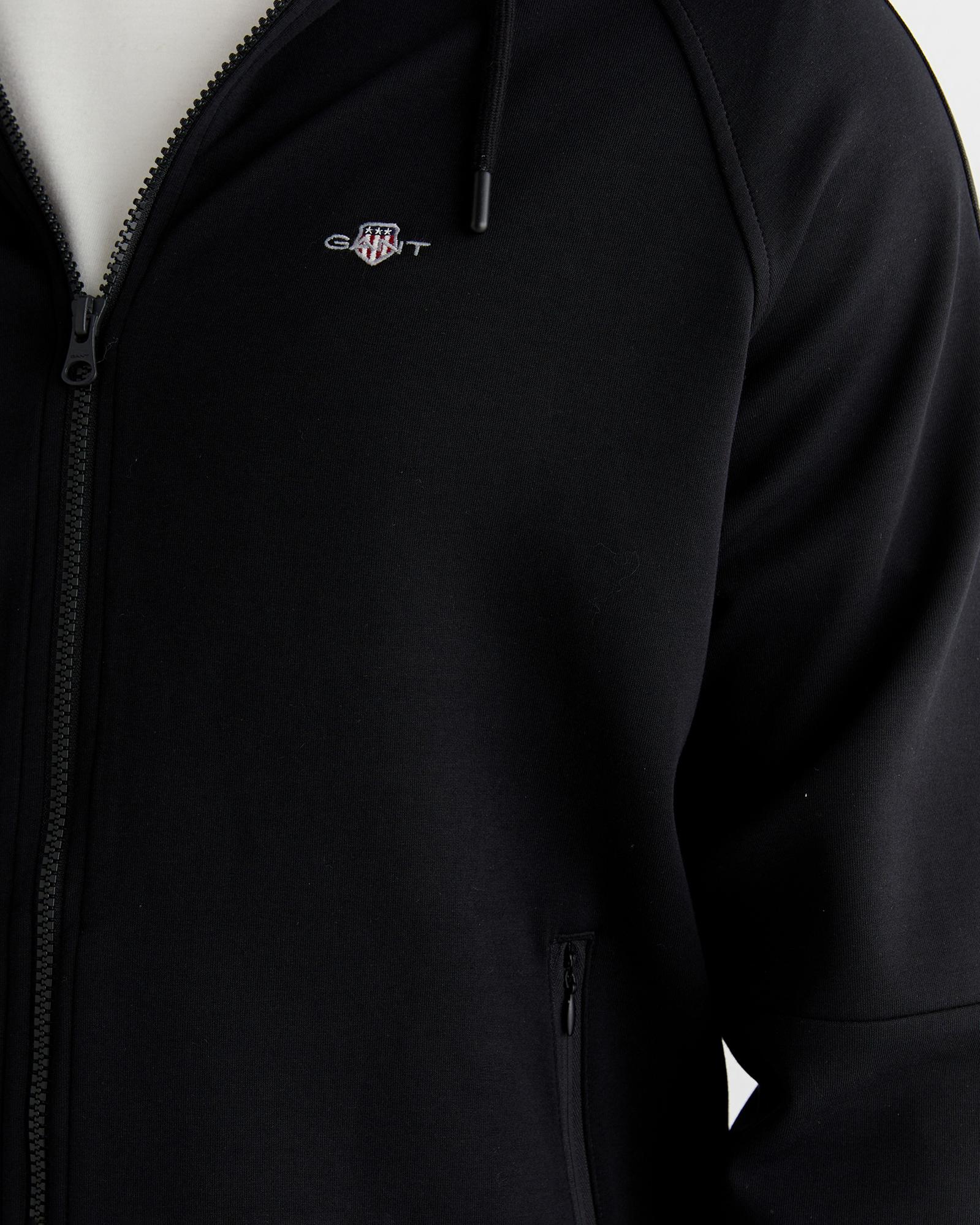 Logo tape full zip hoodie