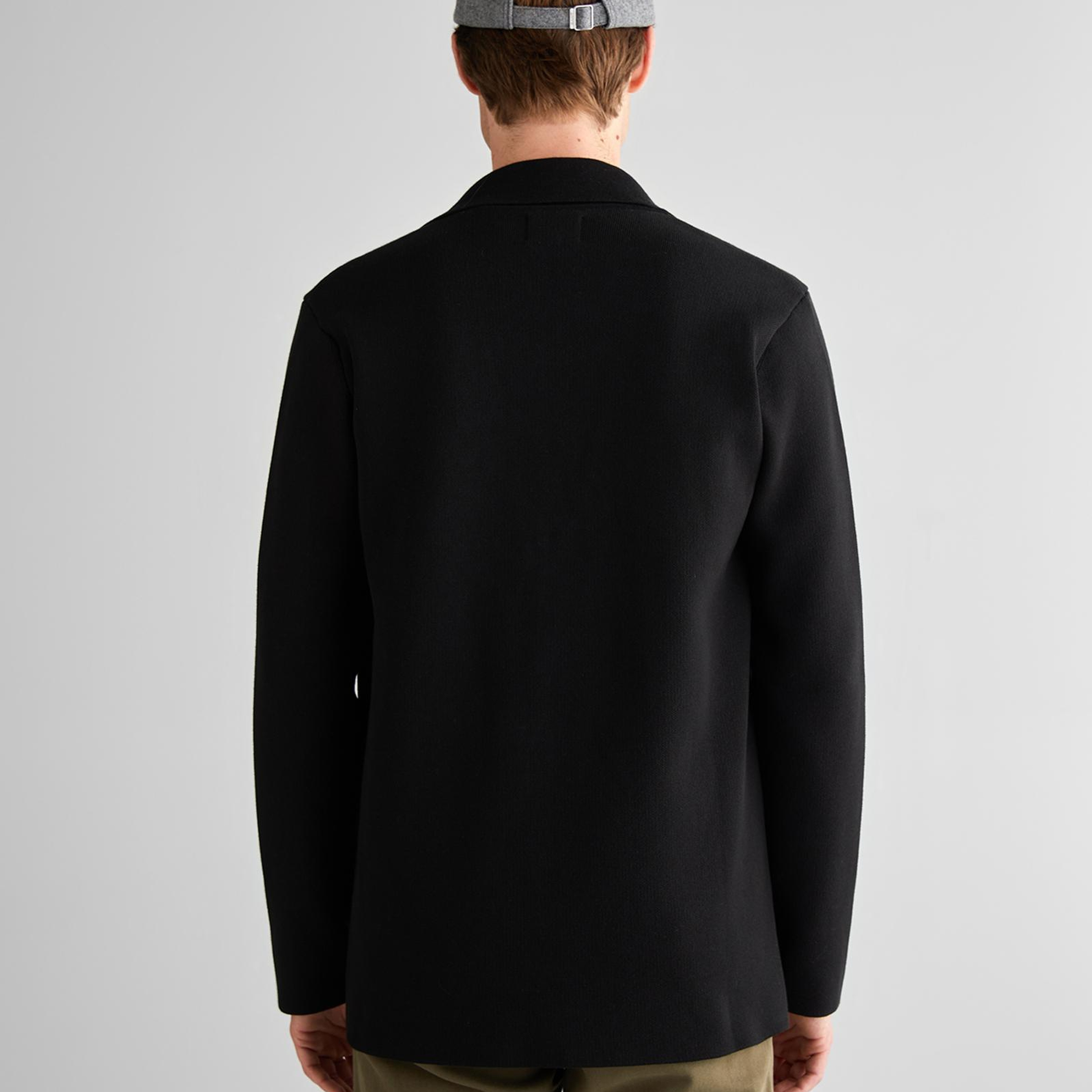 GANT Erkek Siyah Relaxed Fit Kruvaze Mont