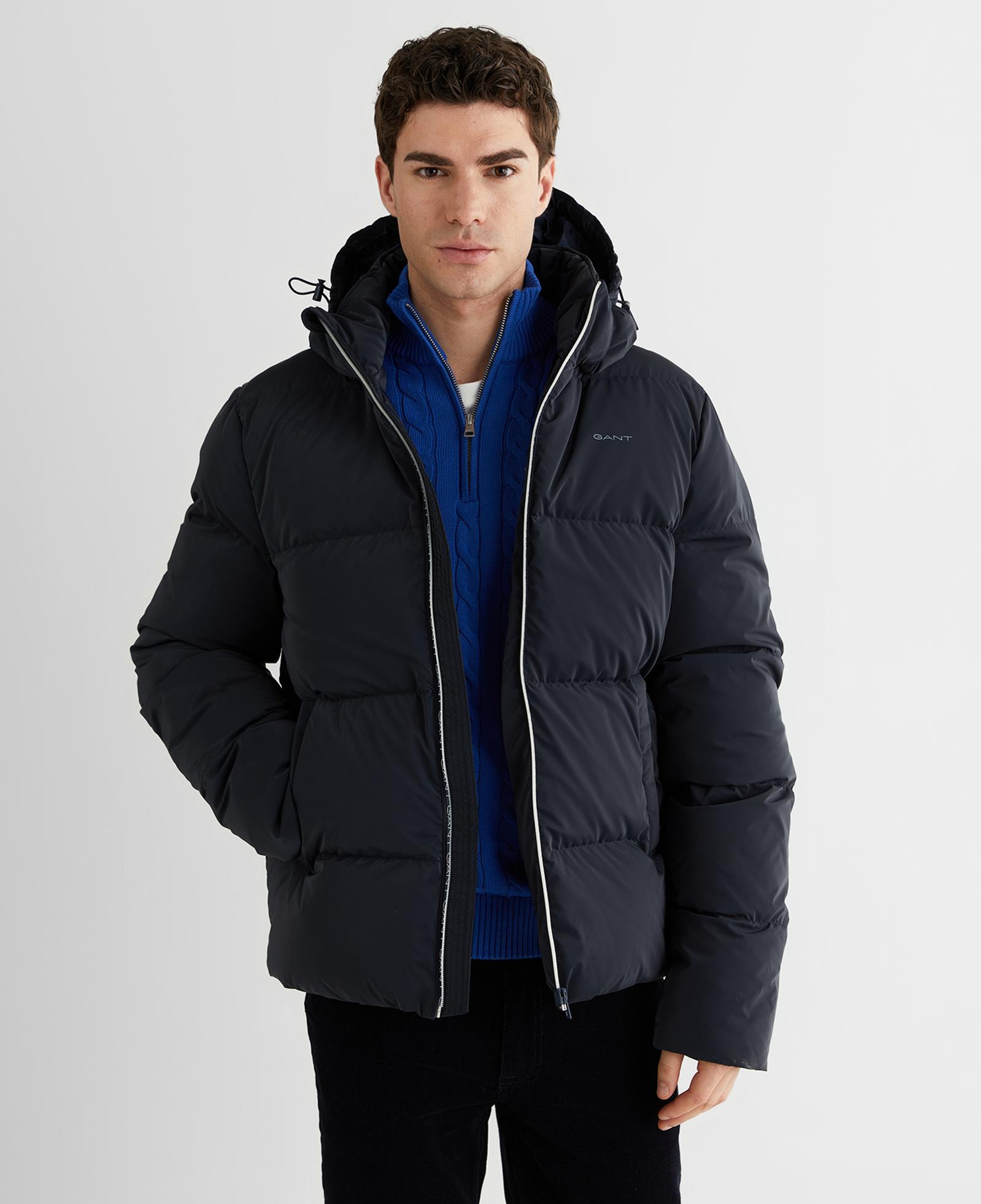 GANT Erkek Lacivert Regular Fit Fermuarlı Ceket