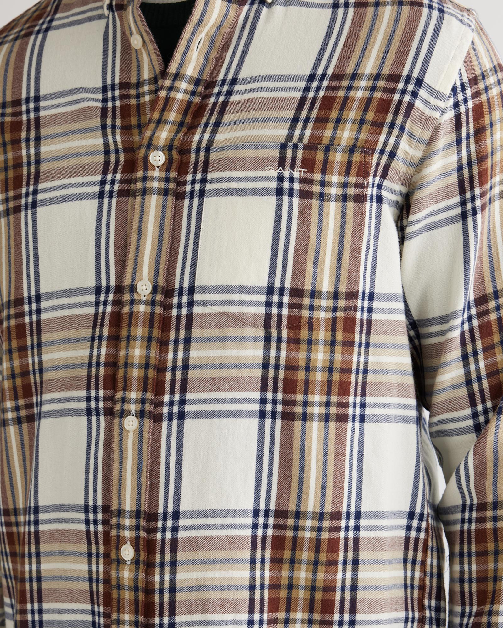 GANT Erkek Krem Regular Fit Düğmeli Gömlek