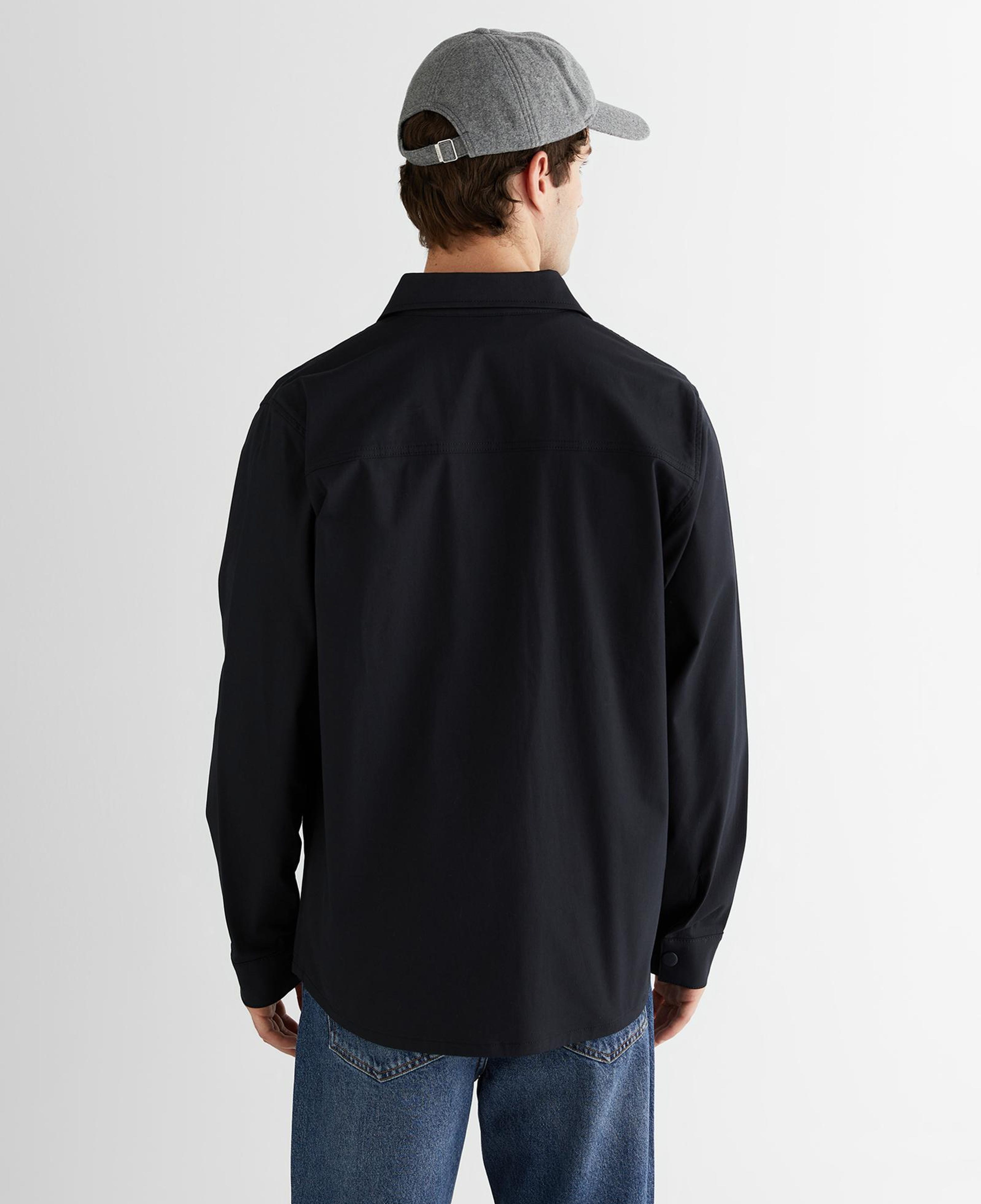GANT Erkek Siyah Relaxed Fit Gömlek Yaka Logolu Ceket