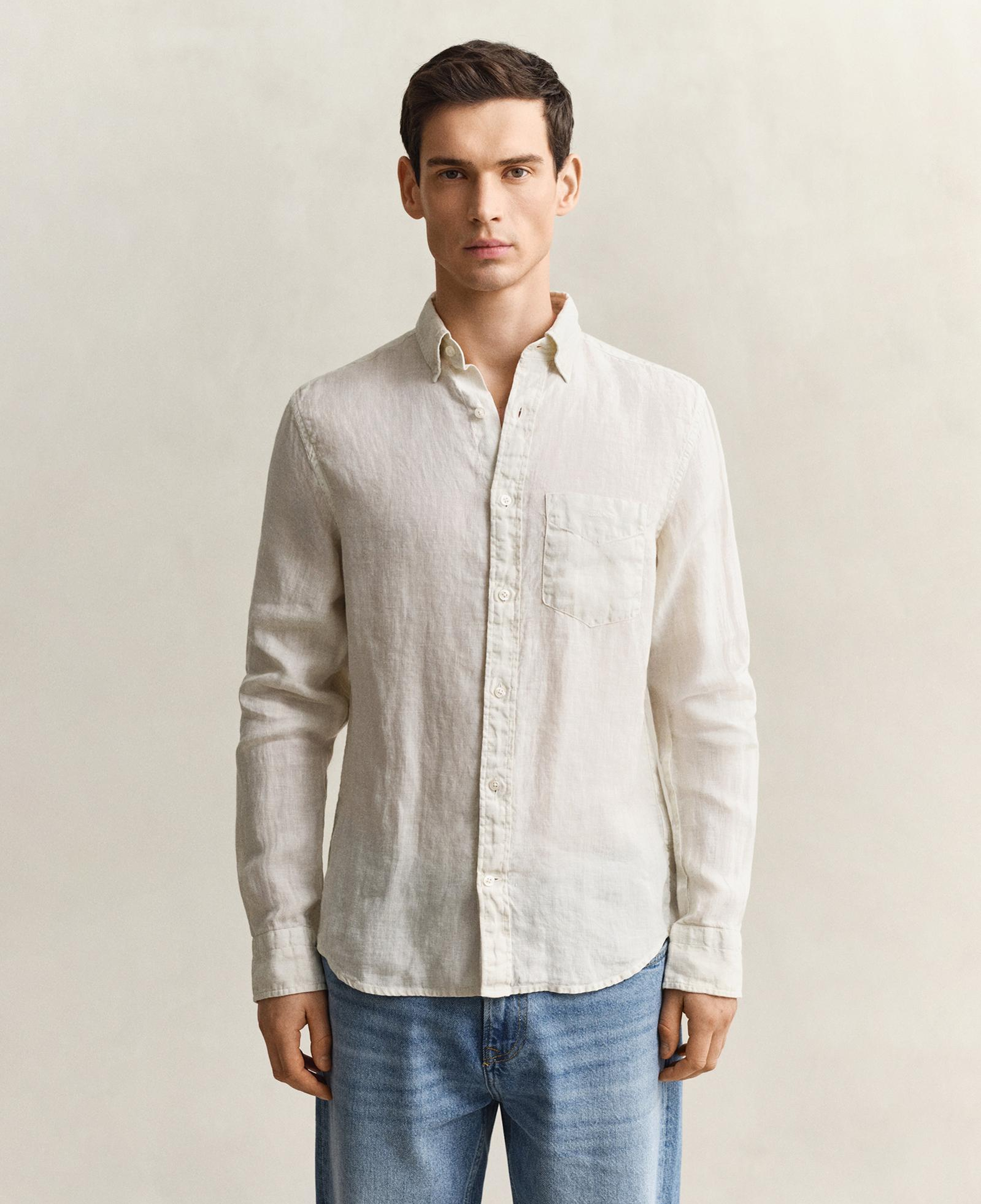 GANT Erkek Bej Regular Fit Gömlek