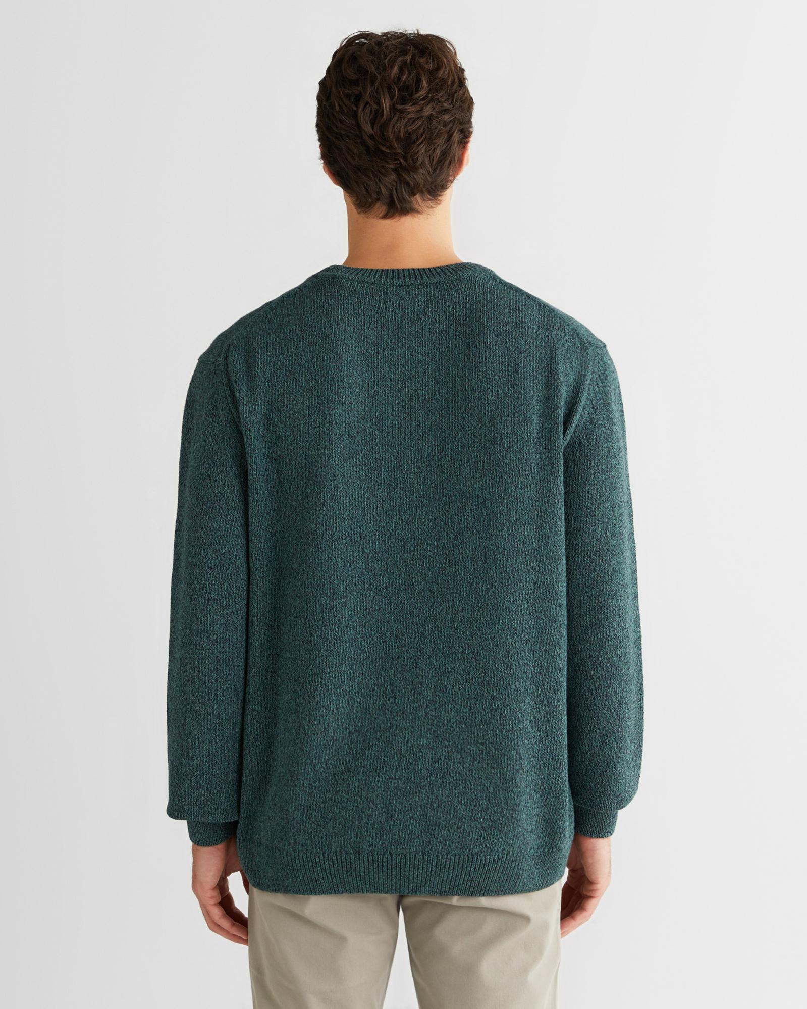 GANT Erkek Yeşil Relaxed Fit Bisiklet Yaka Triko