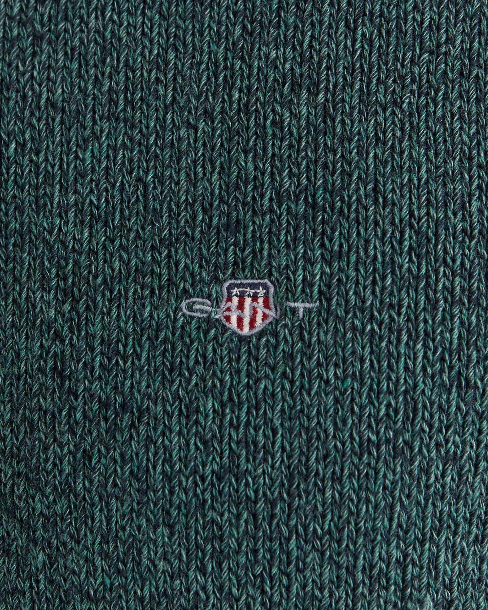 GANT Erkek Yeşil Relaxed Fit Bisiklet Yaka Triko