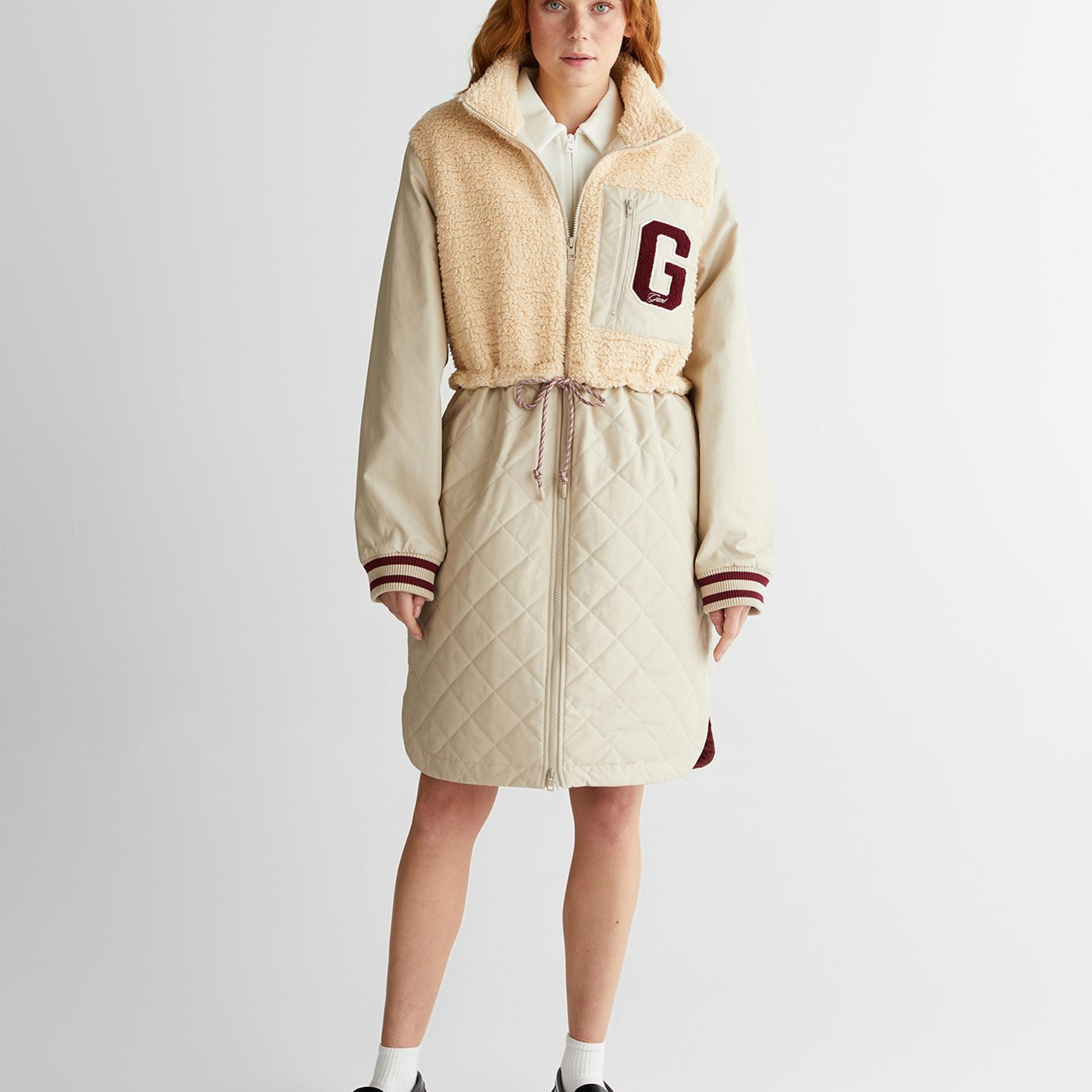 GANT Kadın Krem Polar Ceket