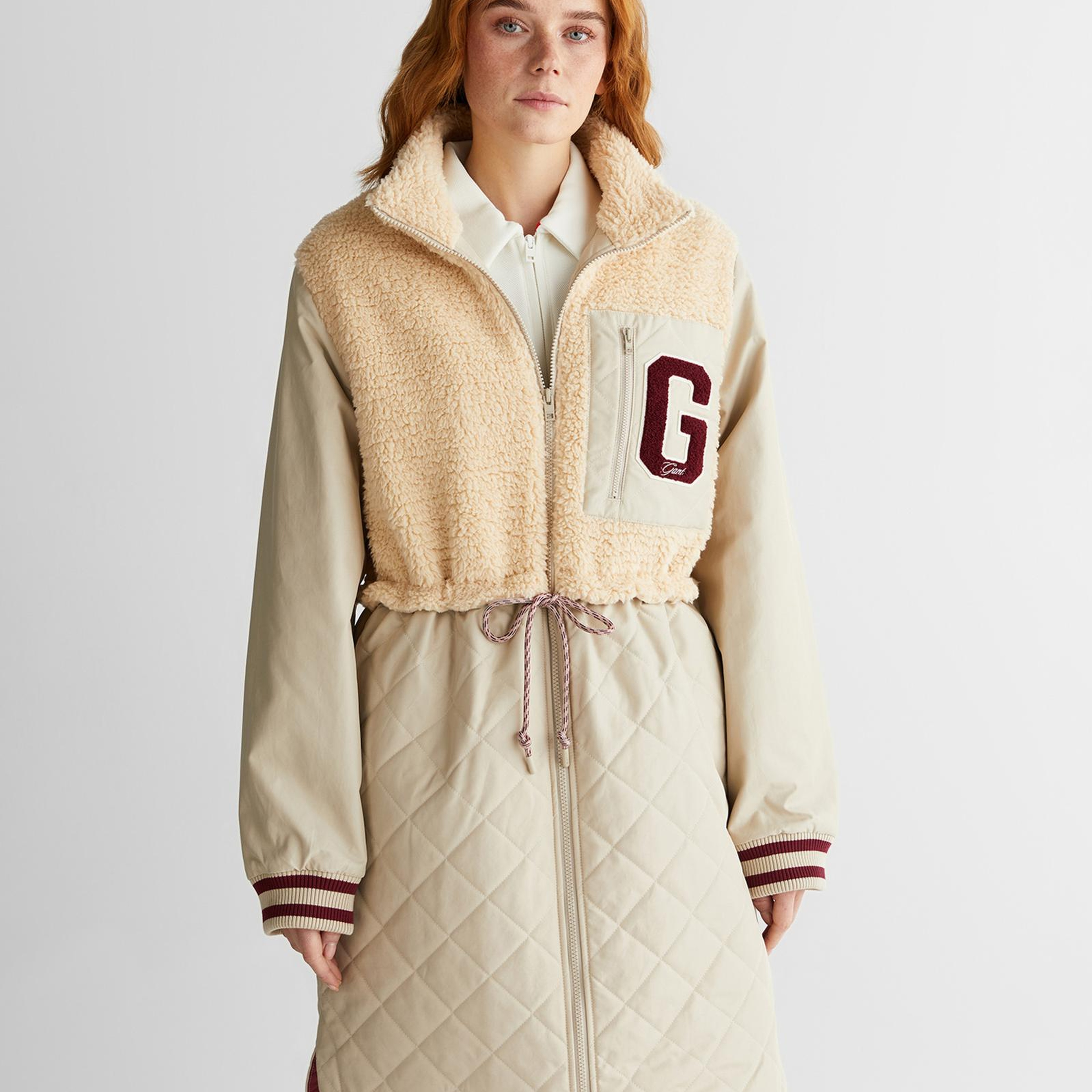 GANT Kadın Krem Polar Ceket