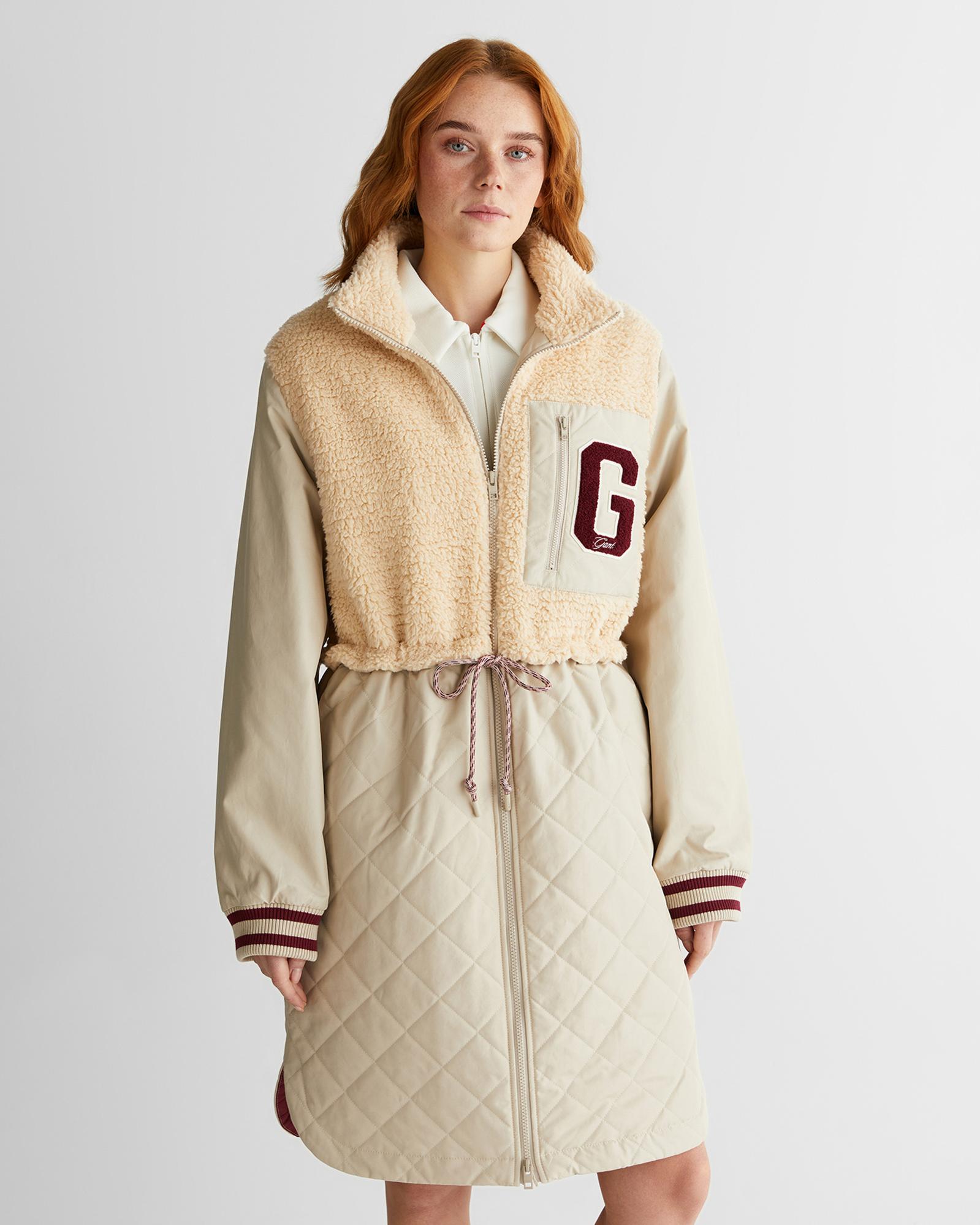 GANT Kadın Krem Polar Ceket