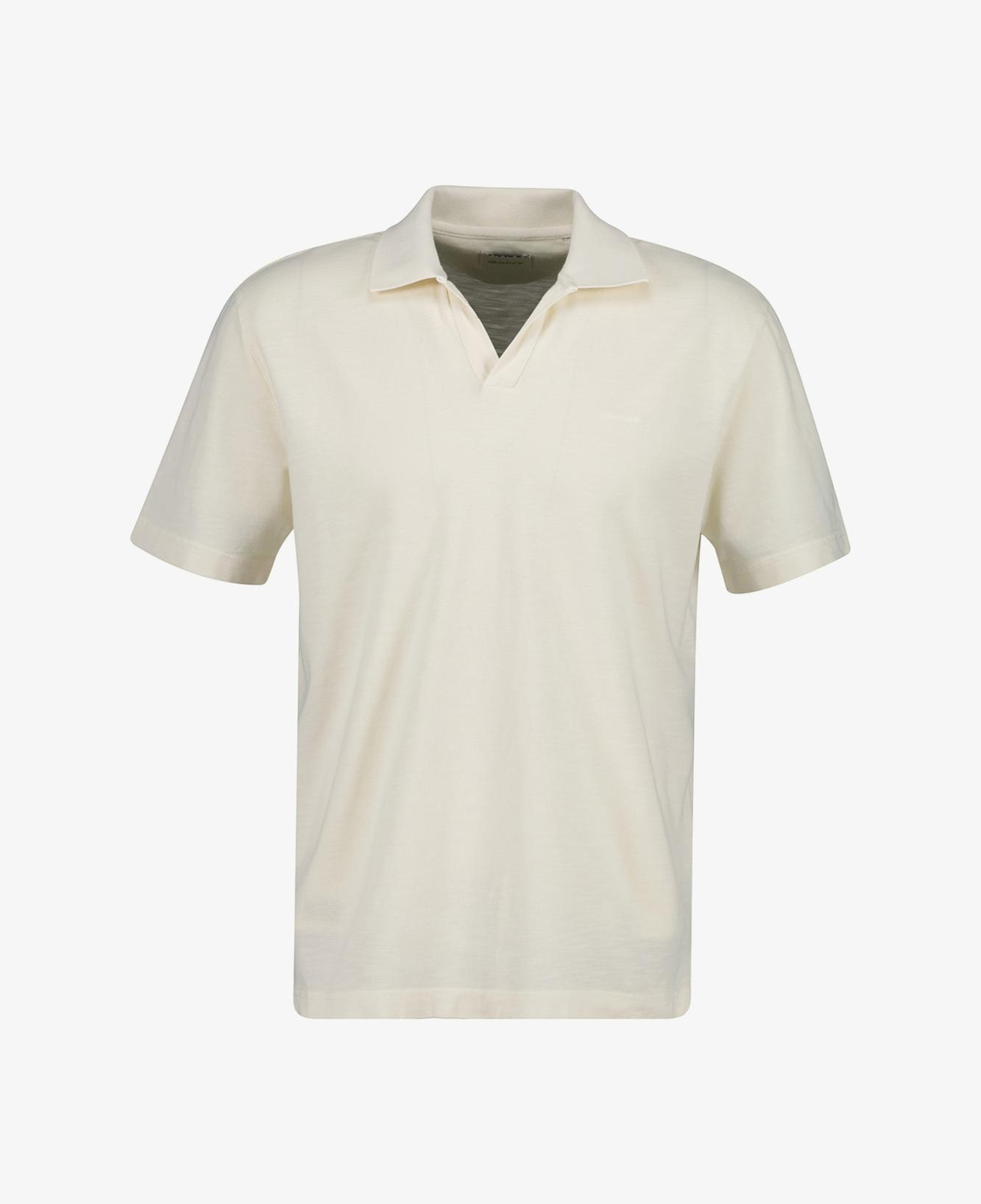 GANT Erkek Krem Regular Fit Polo Yaka T-Shirt