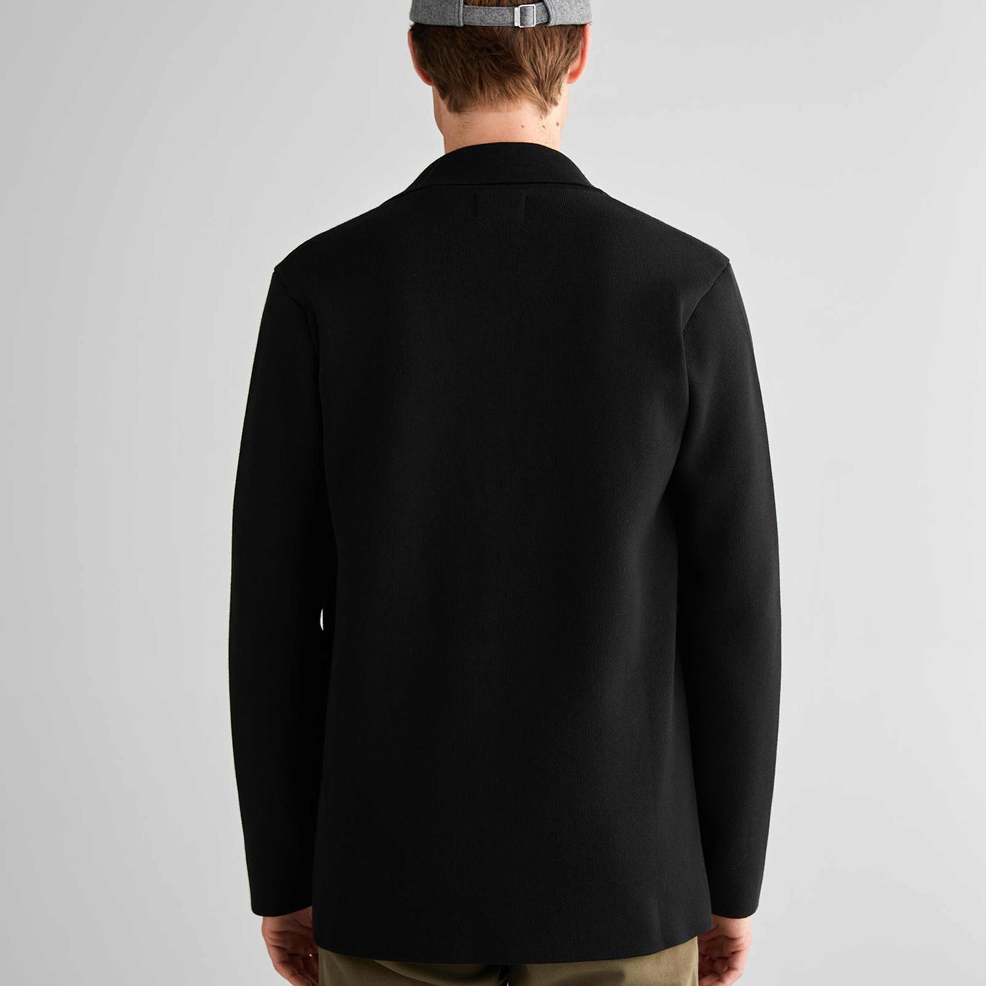 GANT Erkek Siyah Relaxed Fit Kruvaze Mont