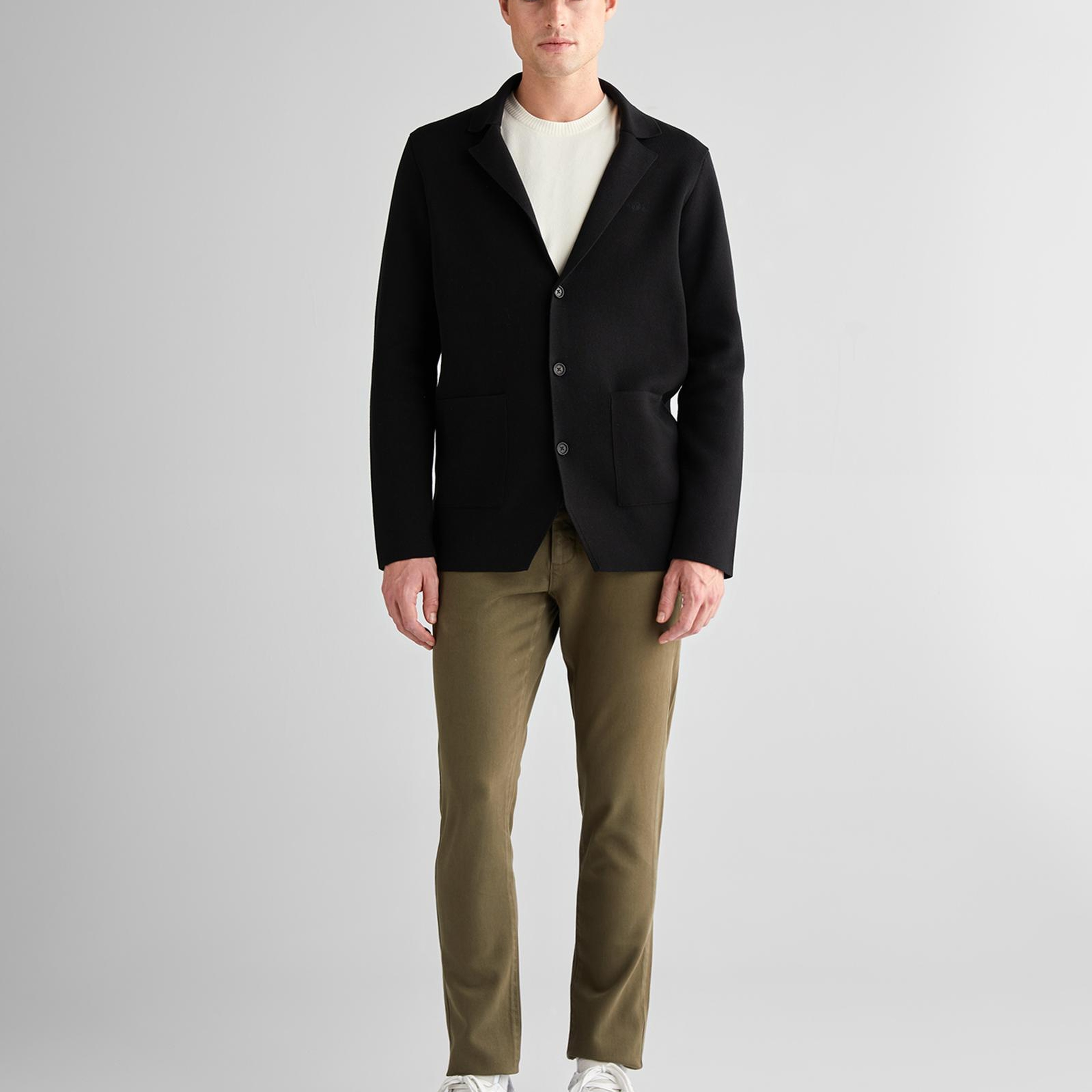 GANT Erkek Siyah Relaxed Fit Kruvaze Mont