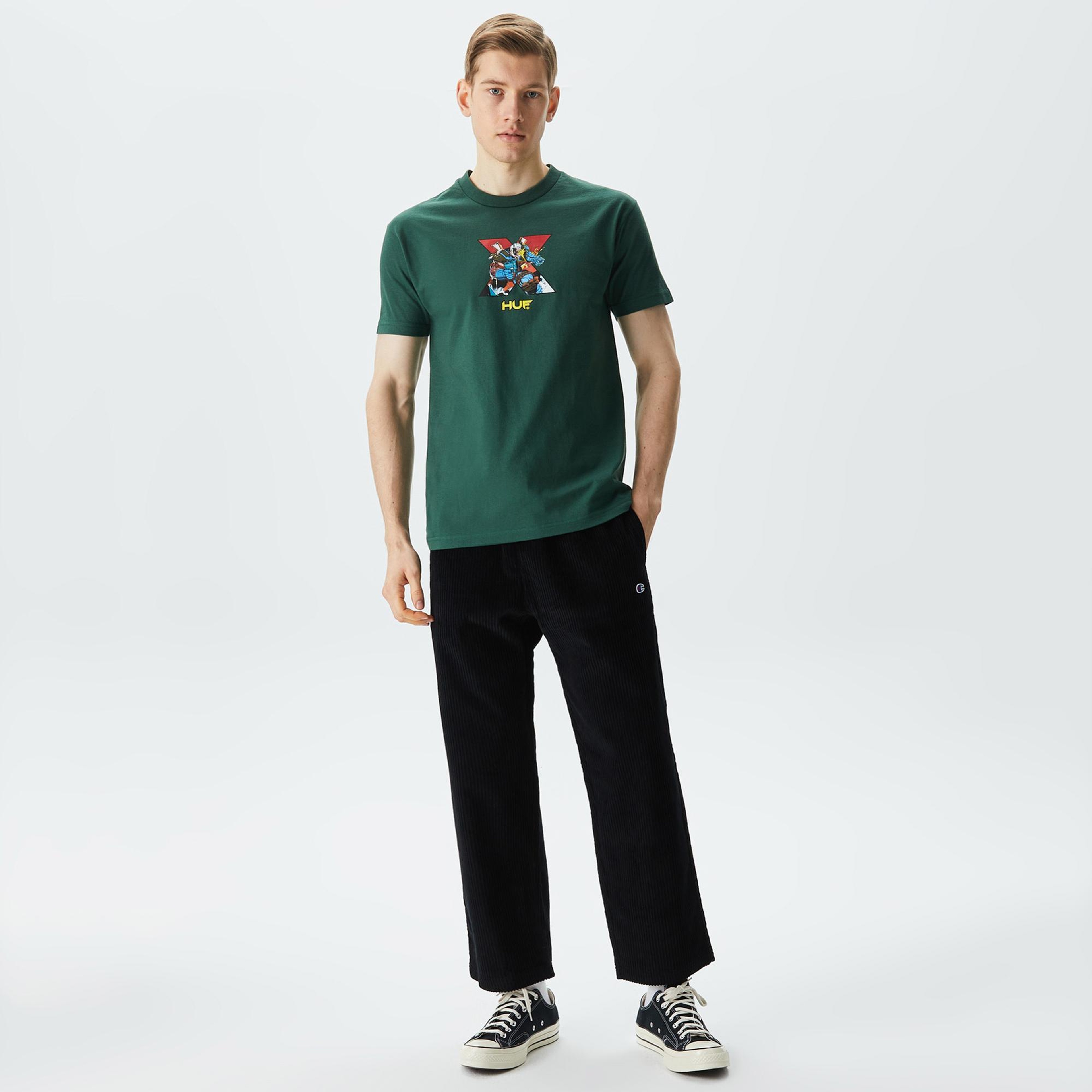 HUF Future Shock Erkek Yeşil T-Shirt