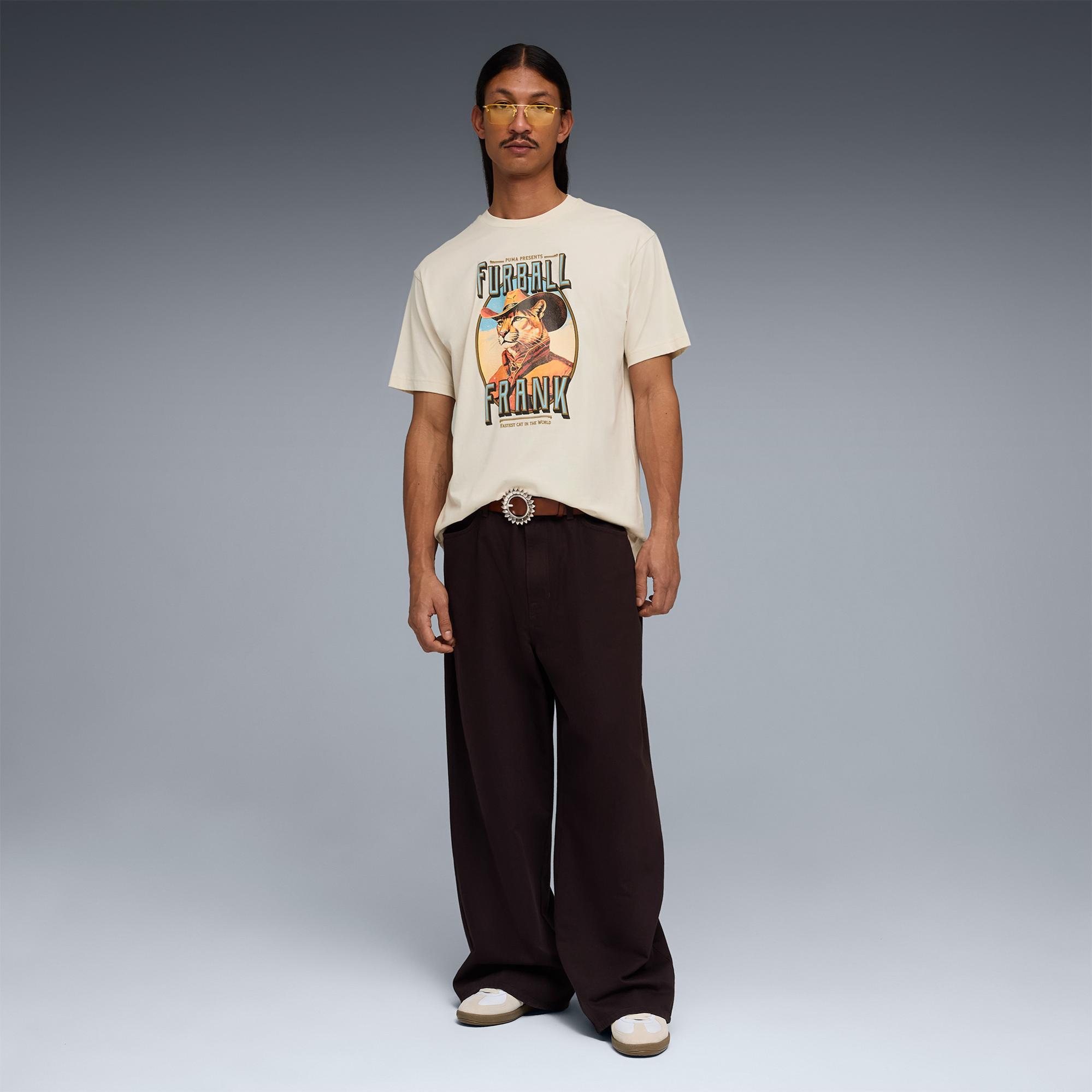 Puma Graphic  Erkek Beyaz T-Shirt