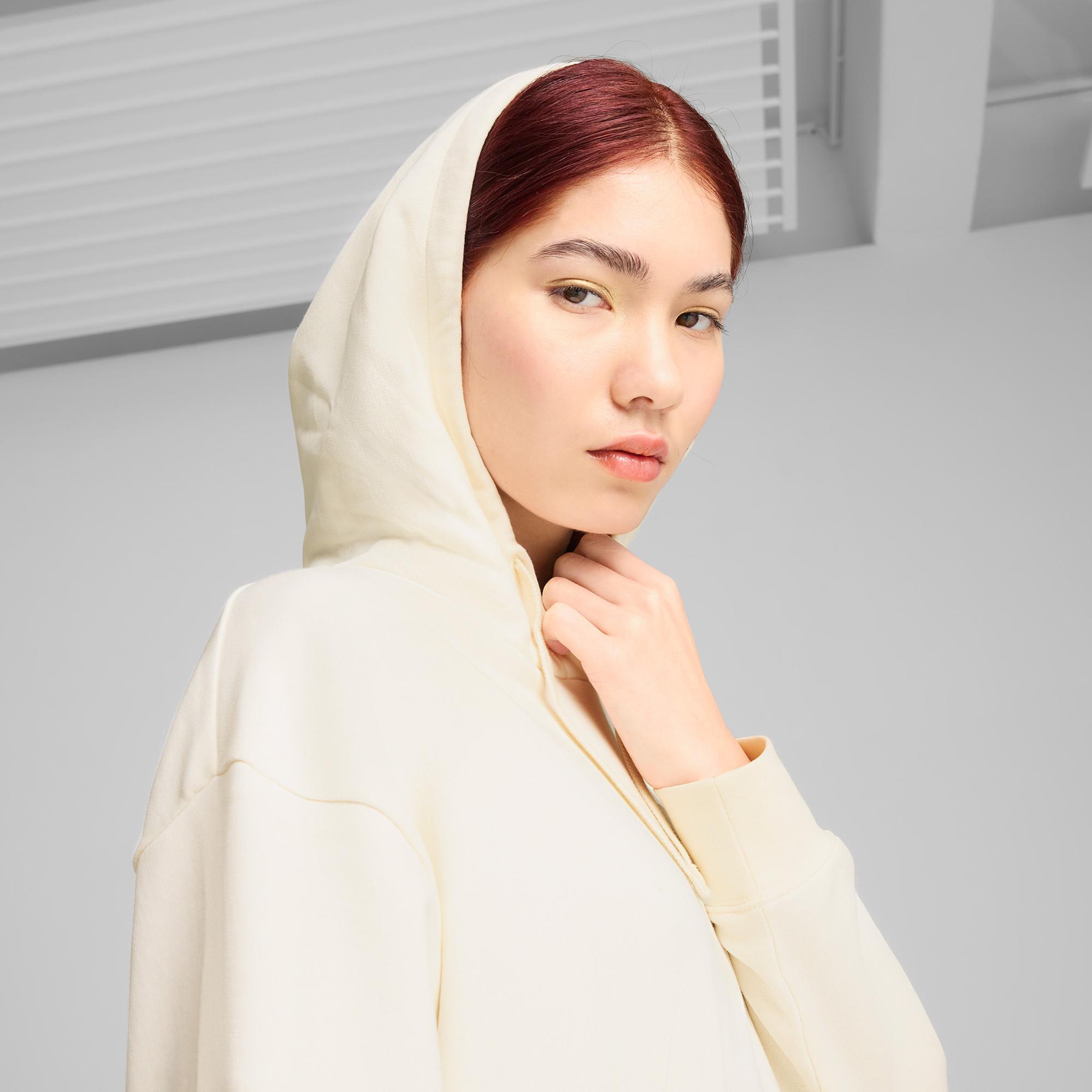 Puma Elevated Essentials Comfort Crew Kadın Krem Sweatshirt