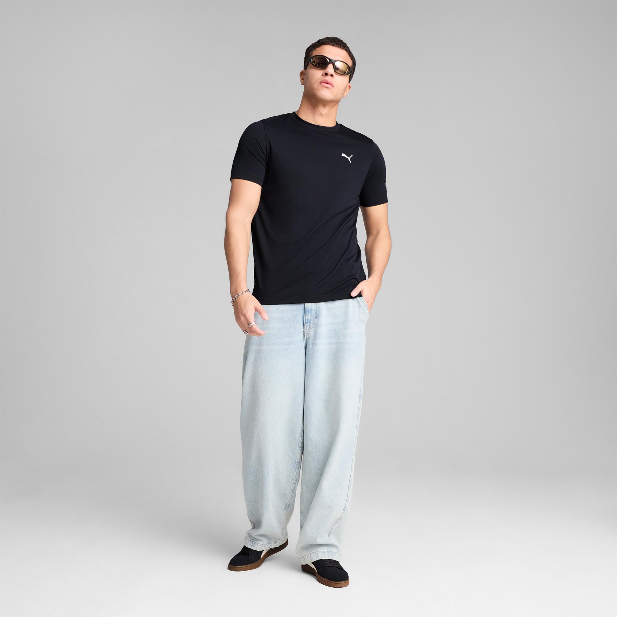 Puma Essentials Small Logo Poly Erkek Lacivert T-Shirt