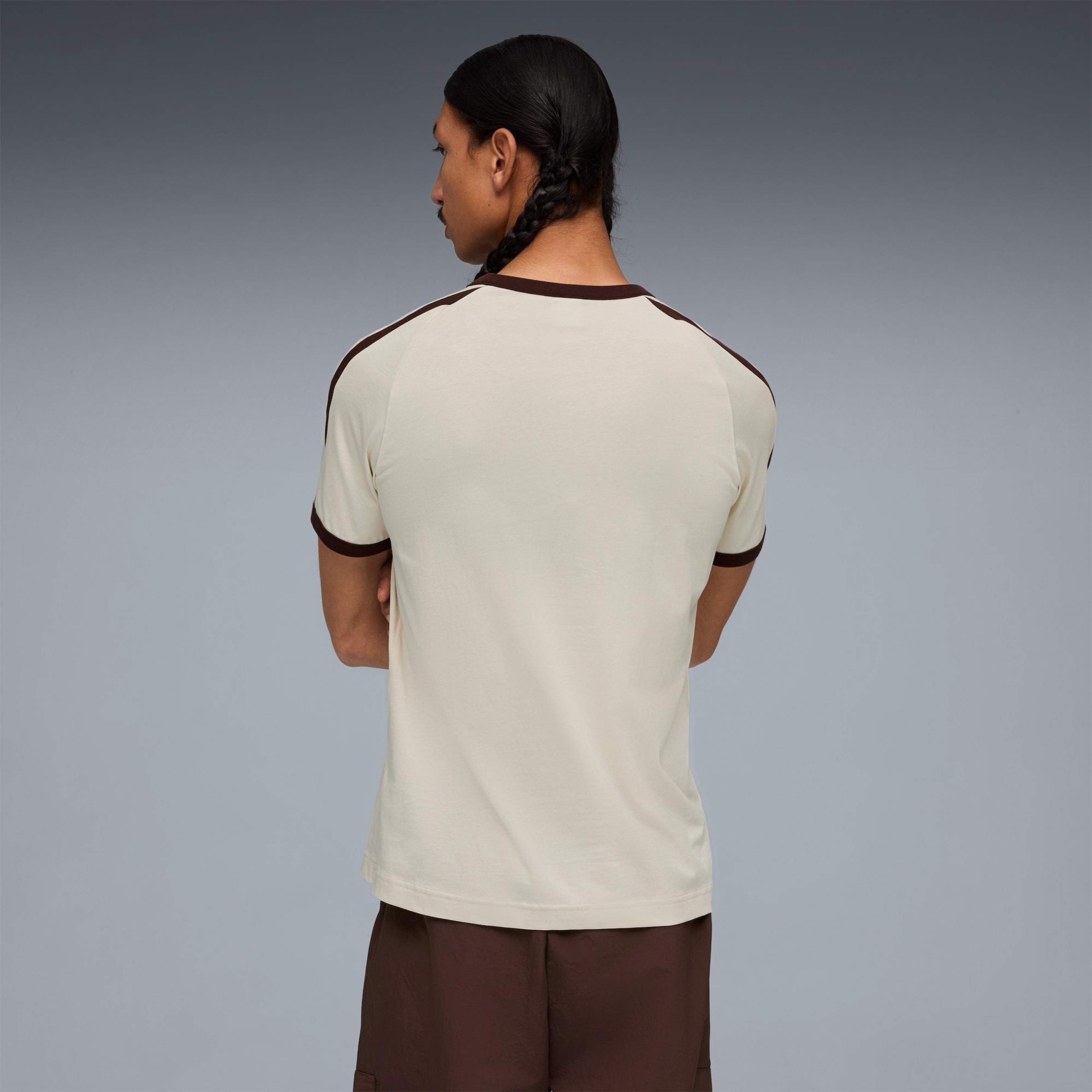 Puma T7 Ringer  Erkek Beyaz T-Shirt