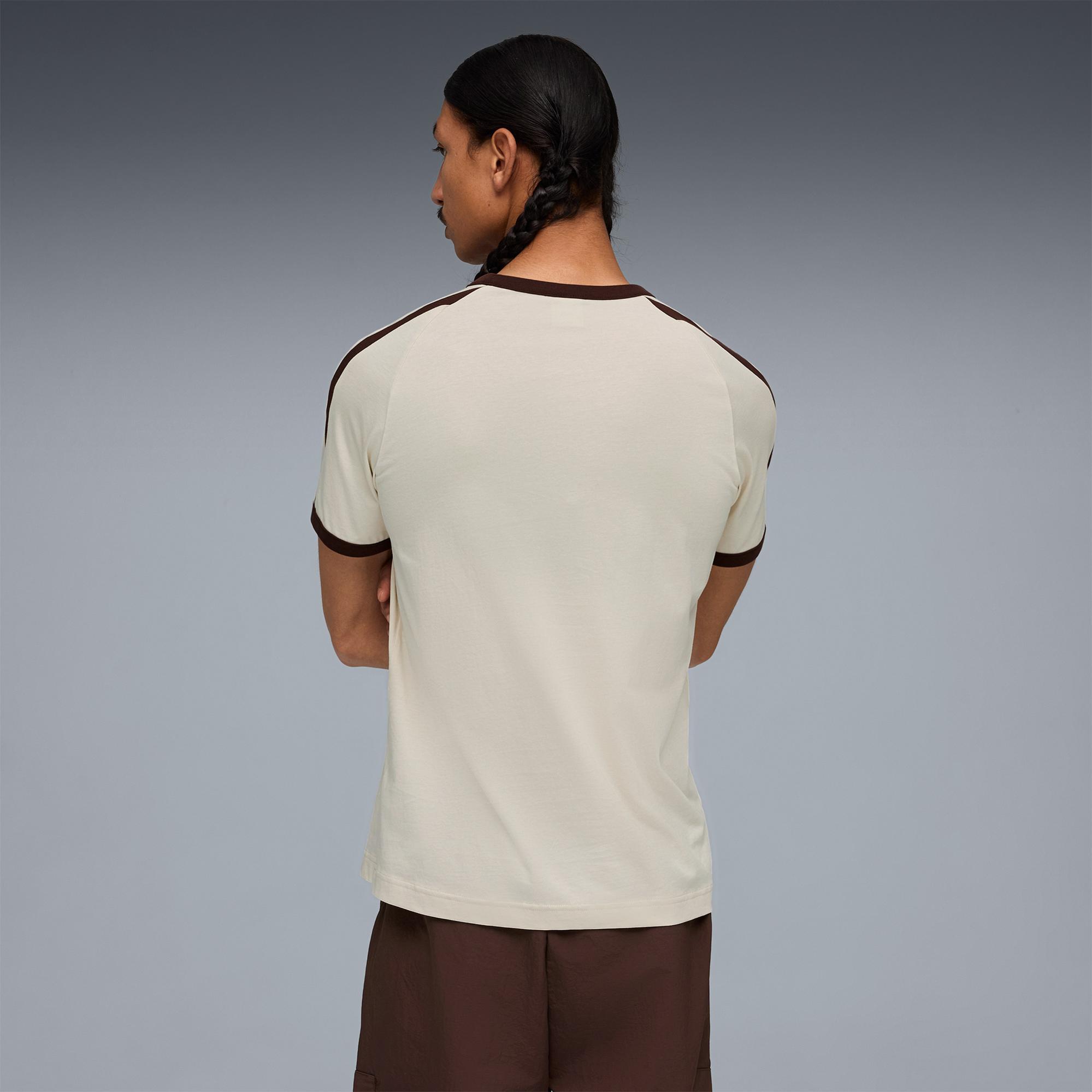 Puma T7 Ringer  Erkek Beyaz T-Shirt