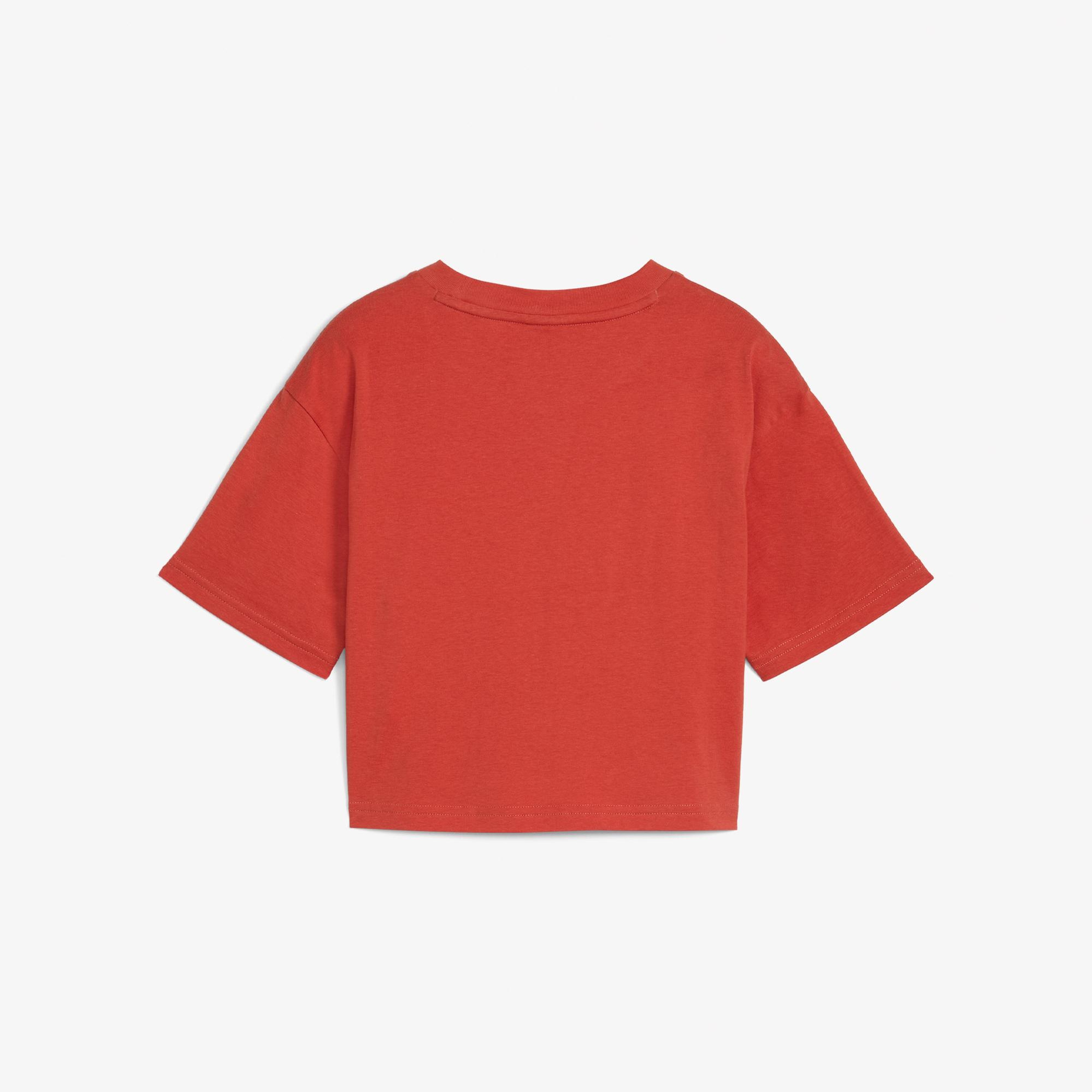 Puma Graphics Length Çocuk Kırmızı T-Shirt