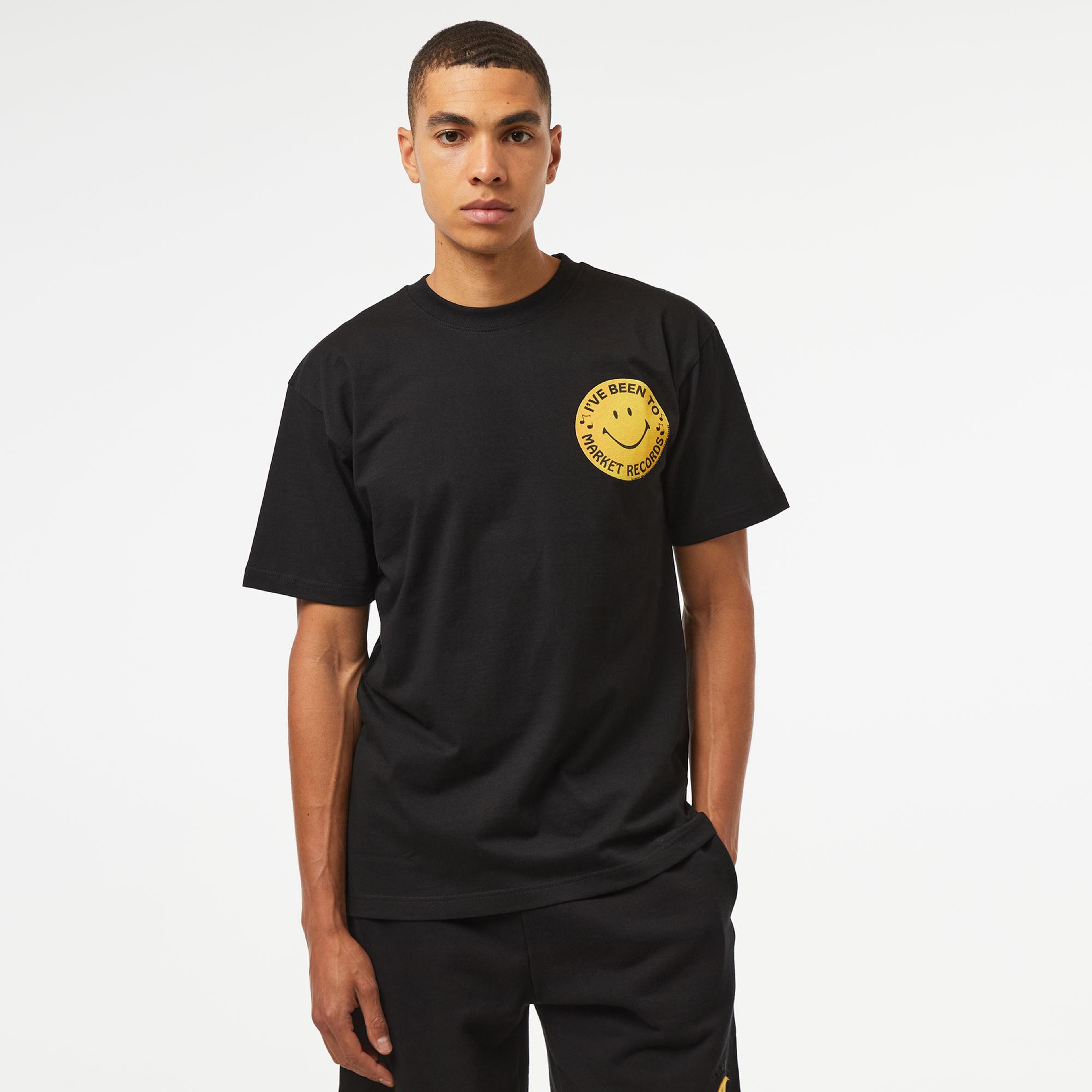 Market Smiley Afterhours Erkek Siyah T-Shirt