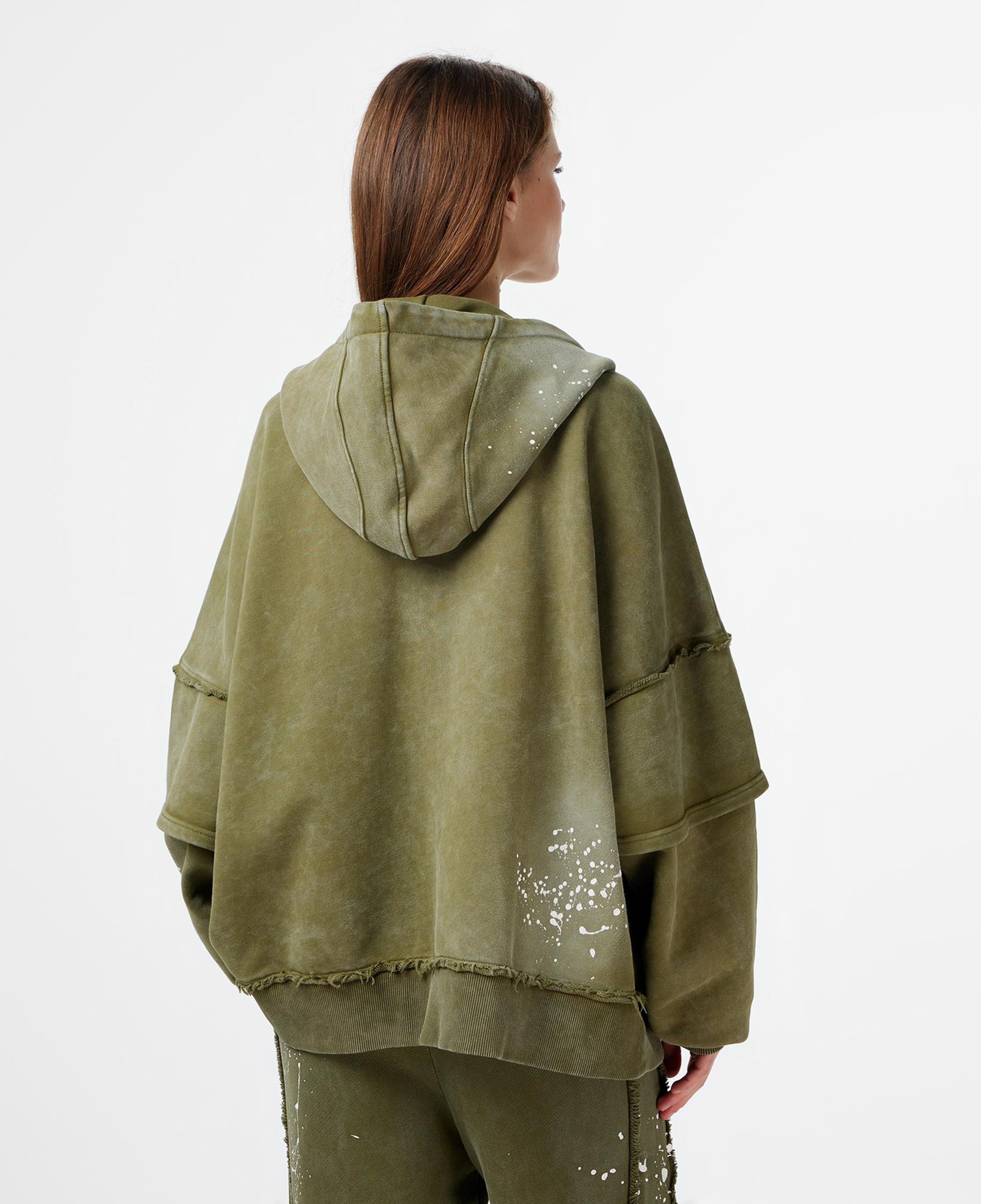 Les Benjamins Regular Fit Kadın Haki Sweatshirt