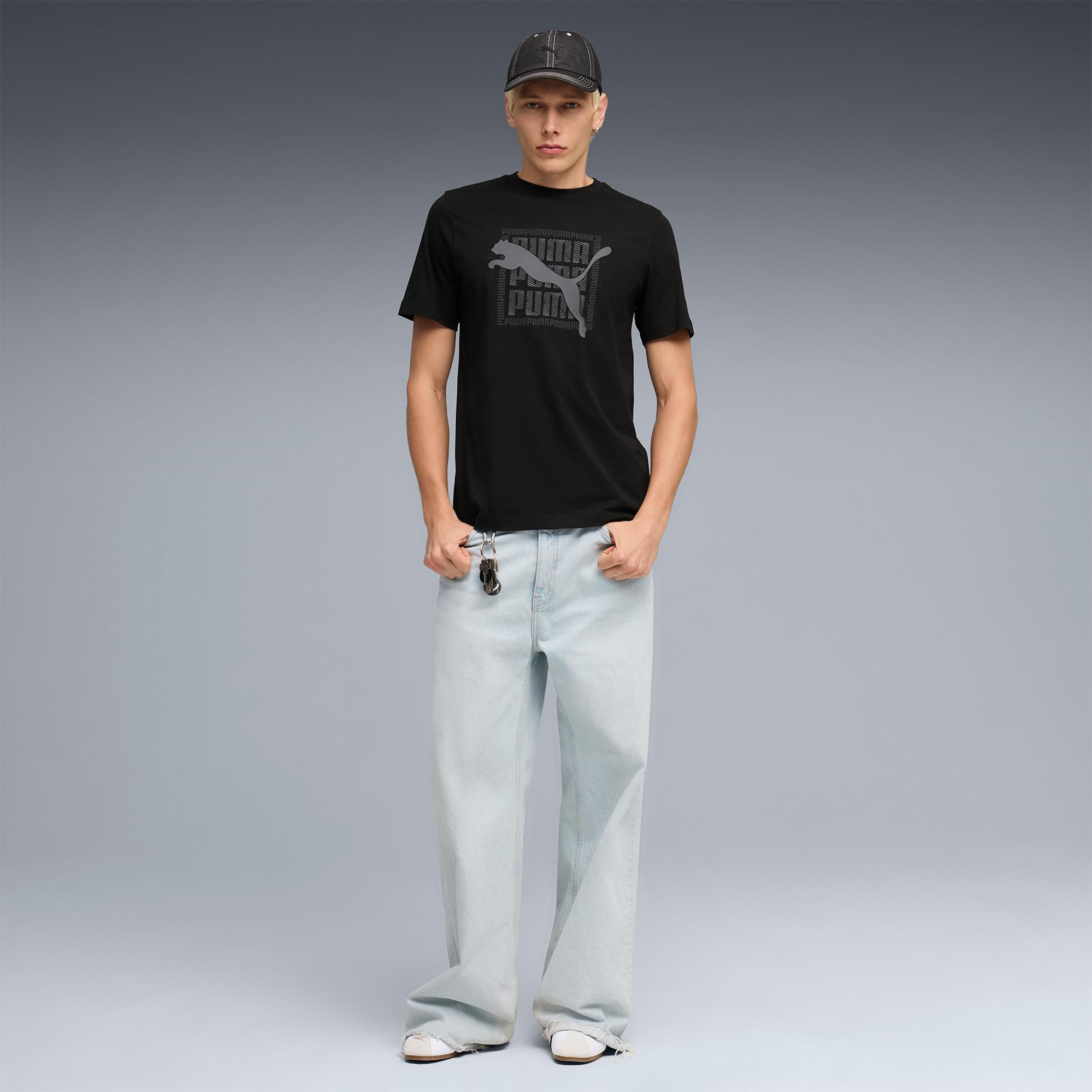 Puma Graphic Erkek Siyah T-Shirt