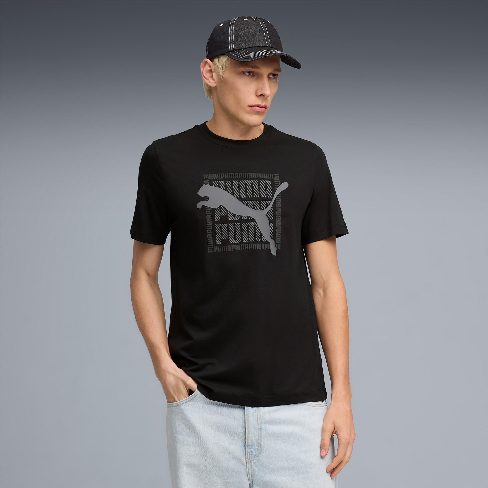 Puma Graphic Erkek Siyah T-Shirt