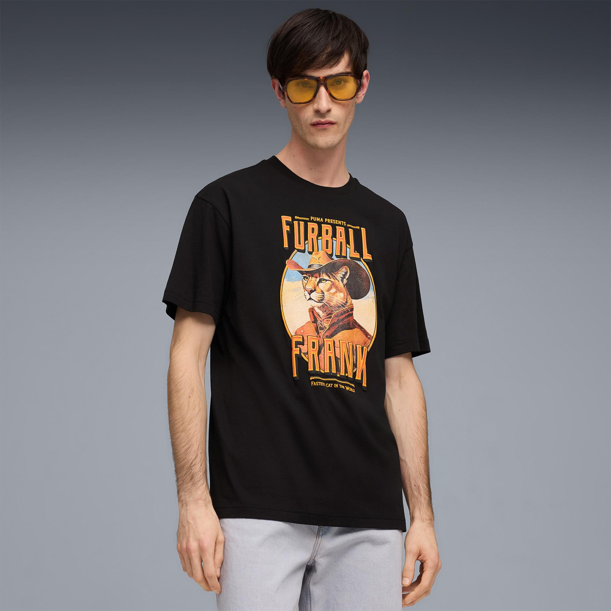 Puma Graphic  Erkek Siyah T-Shirt