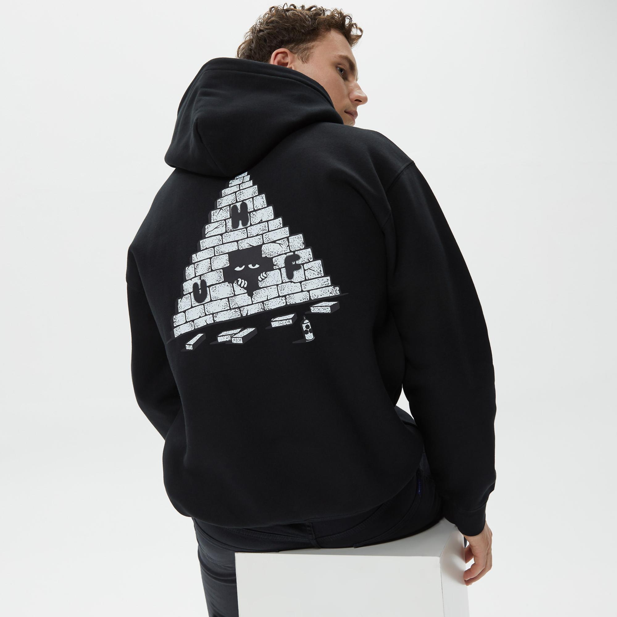 Huf Brick Lurk Erkek Siyah Hoodie