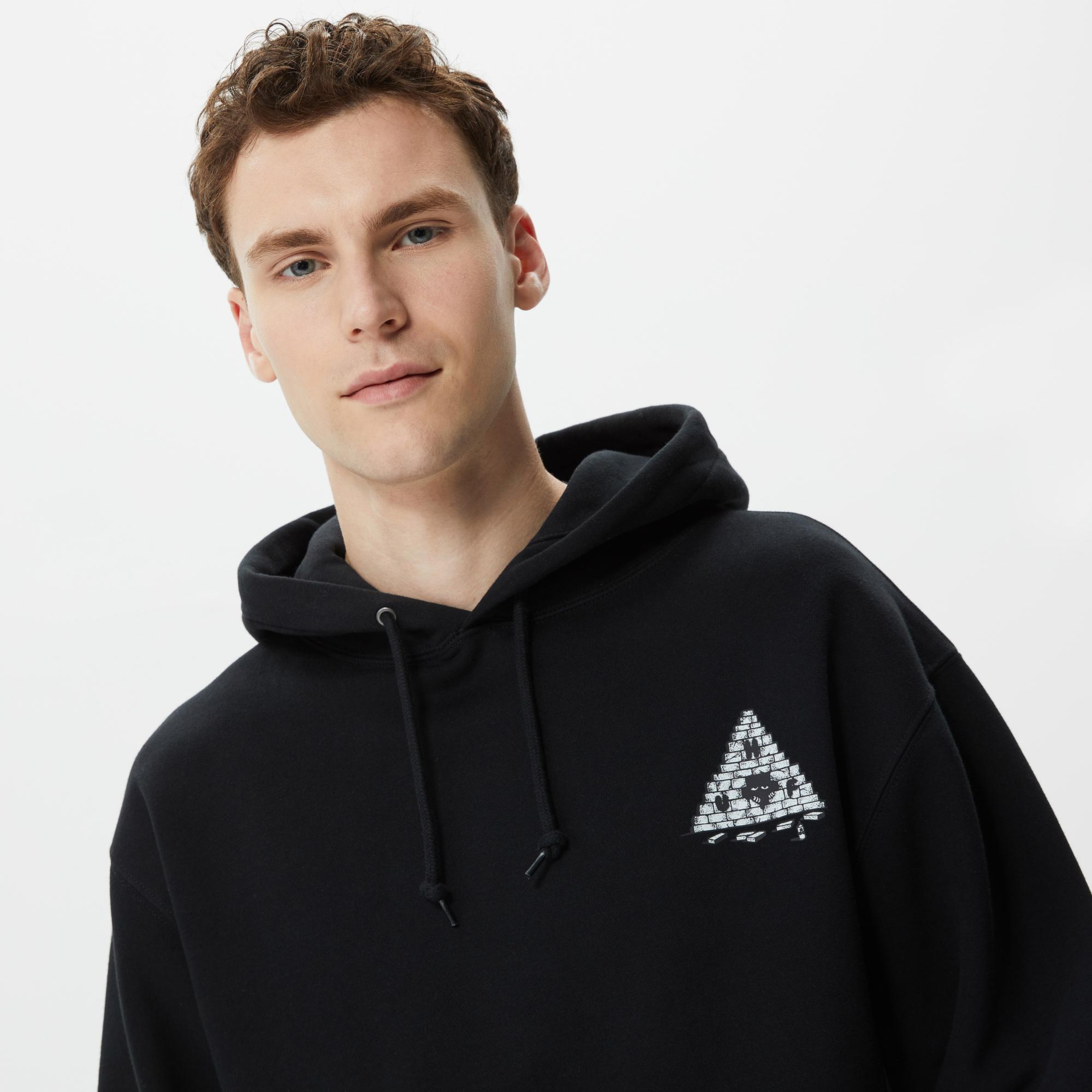 Huf Brick Lurk Erkek Siyah Hoodie