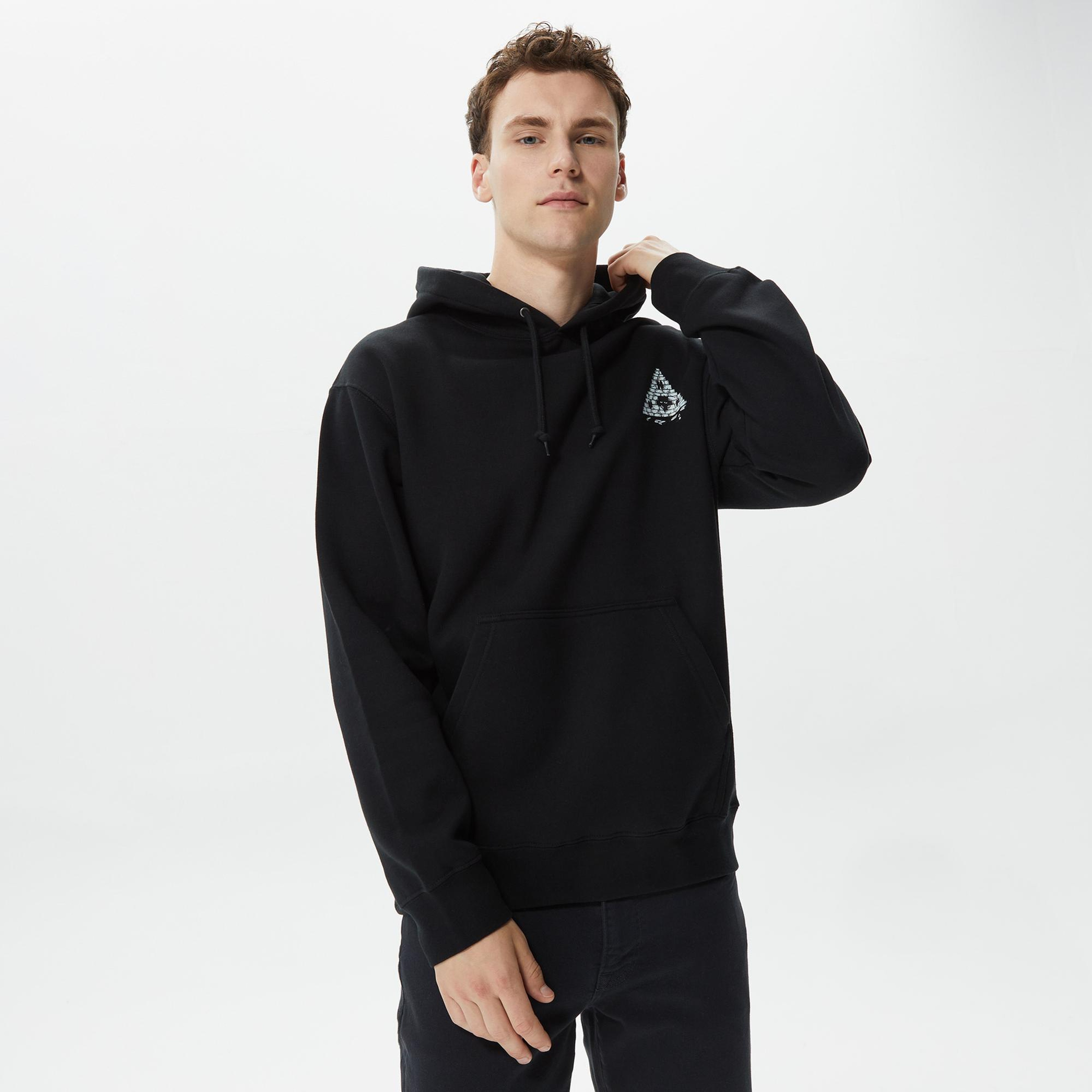 Huf Brick Lurk Erkek Siyah Hoodie