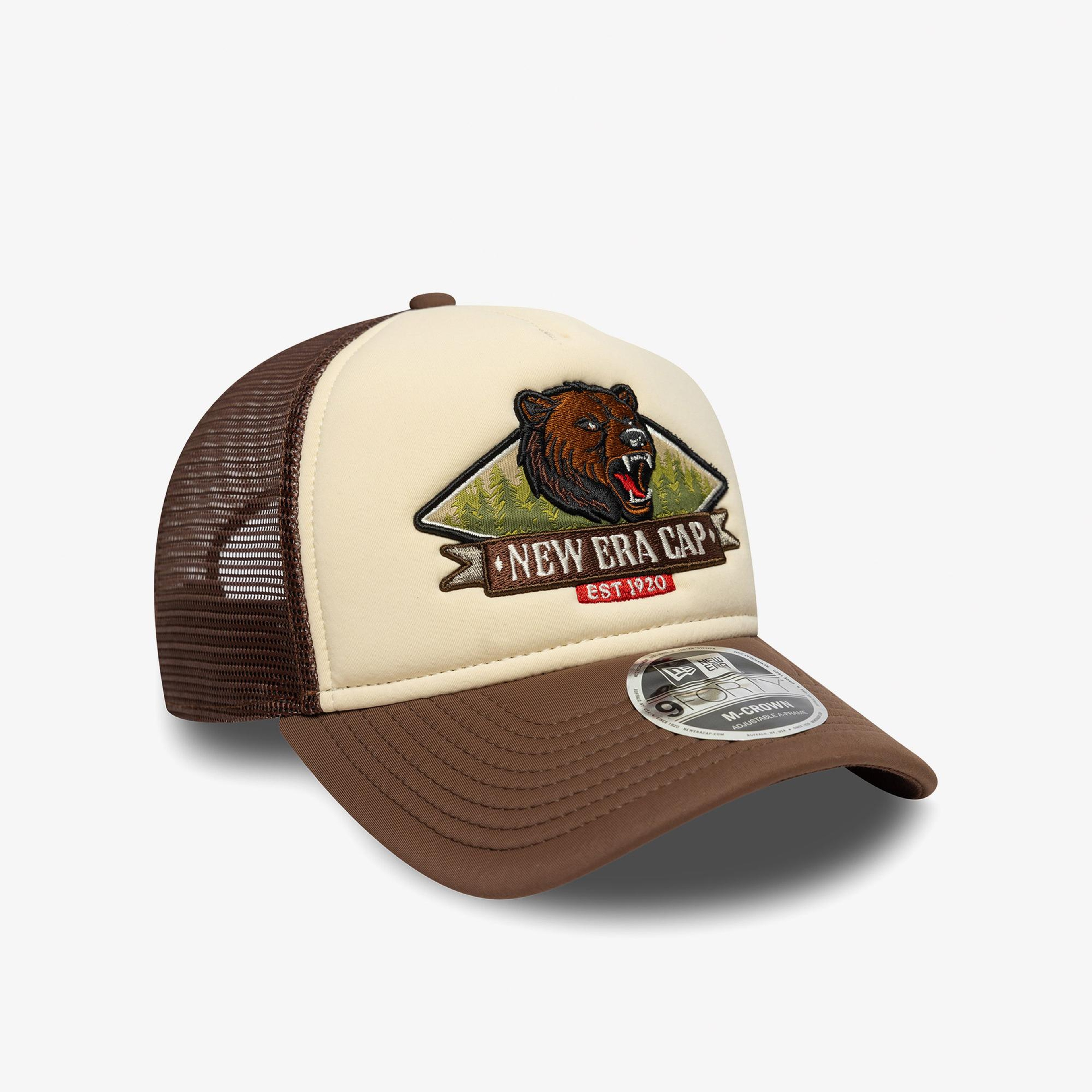 New Era Trucker  Unisex Bej Şapka