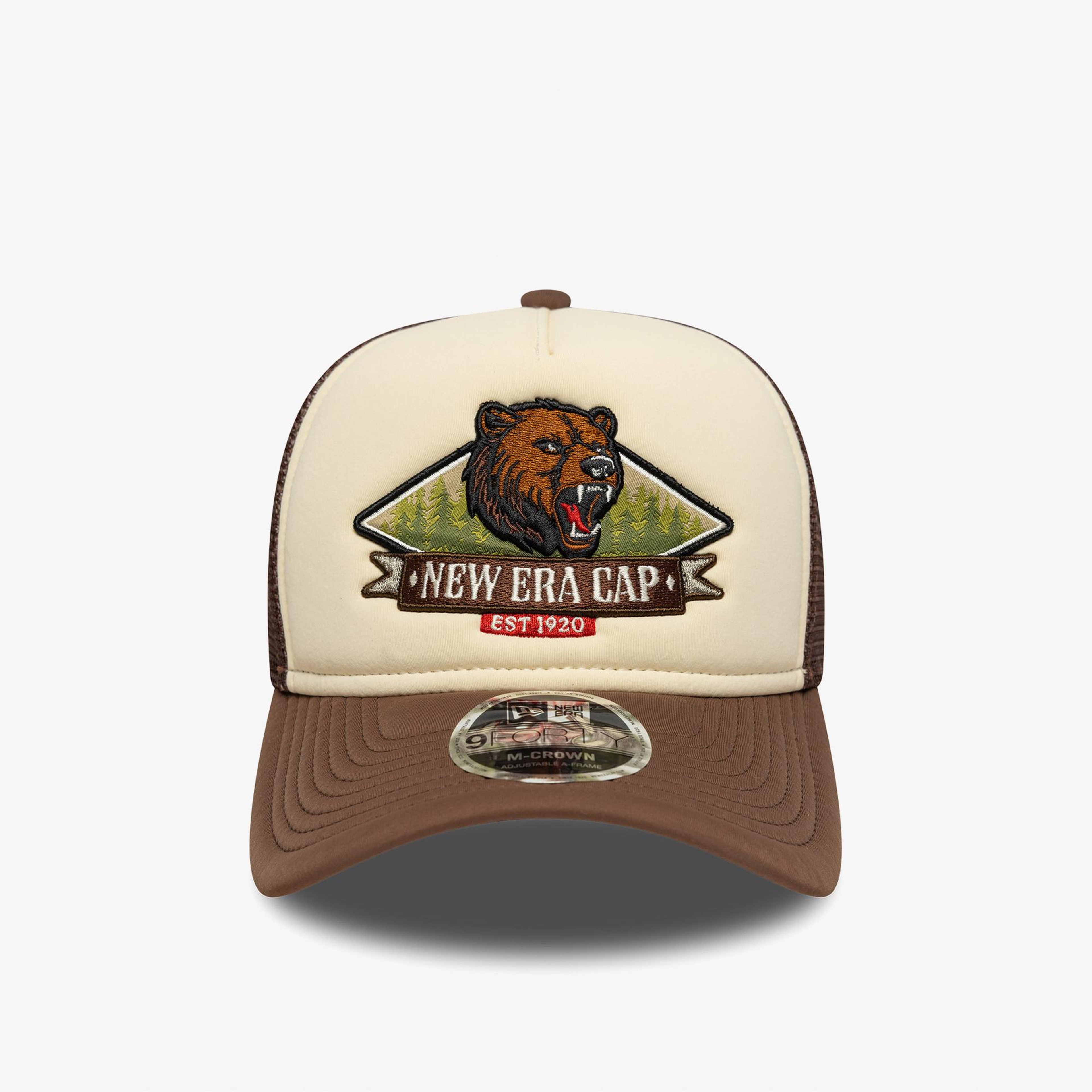 New Era Trucker  Unisex Bej Şapka